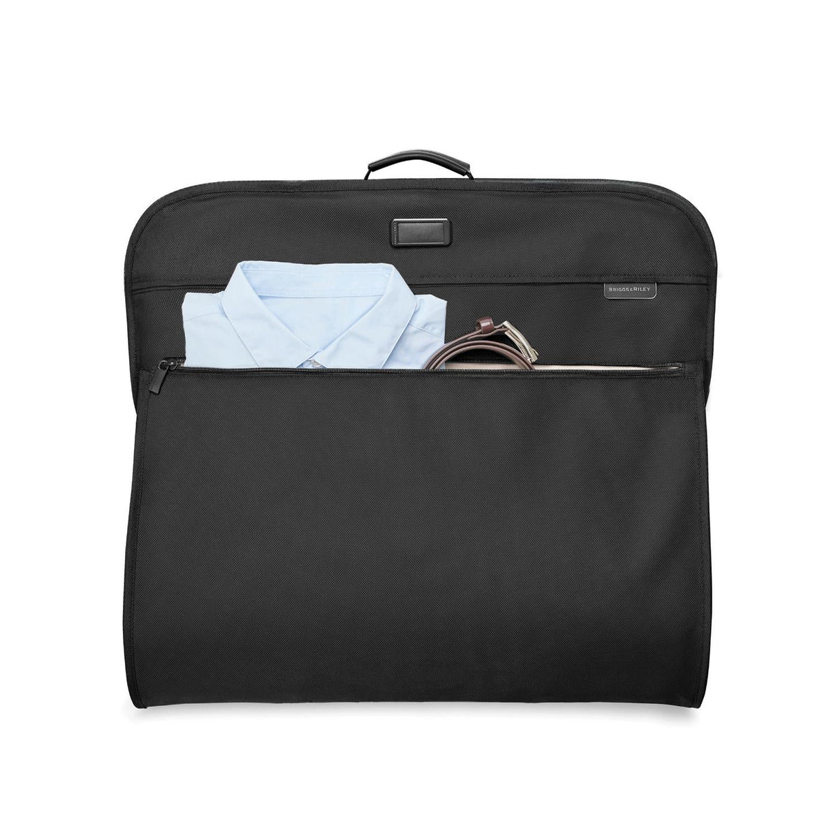 Briggs & Riley Baseline Classic Garment Bag in Black — detail view