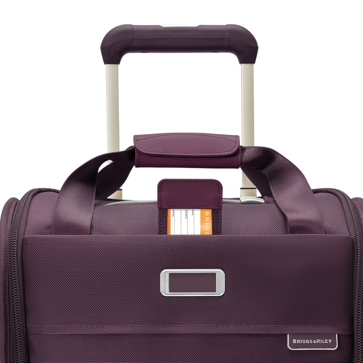 Briggs & Riley Baseline Cabin Spinner in Plum — detail view 2