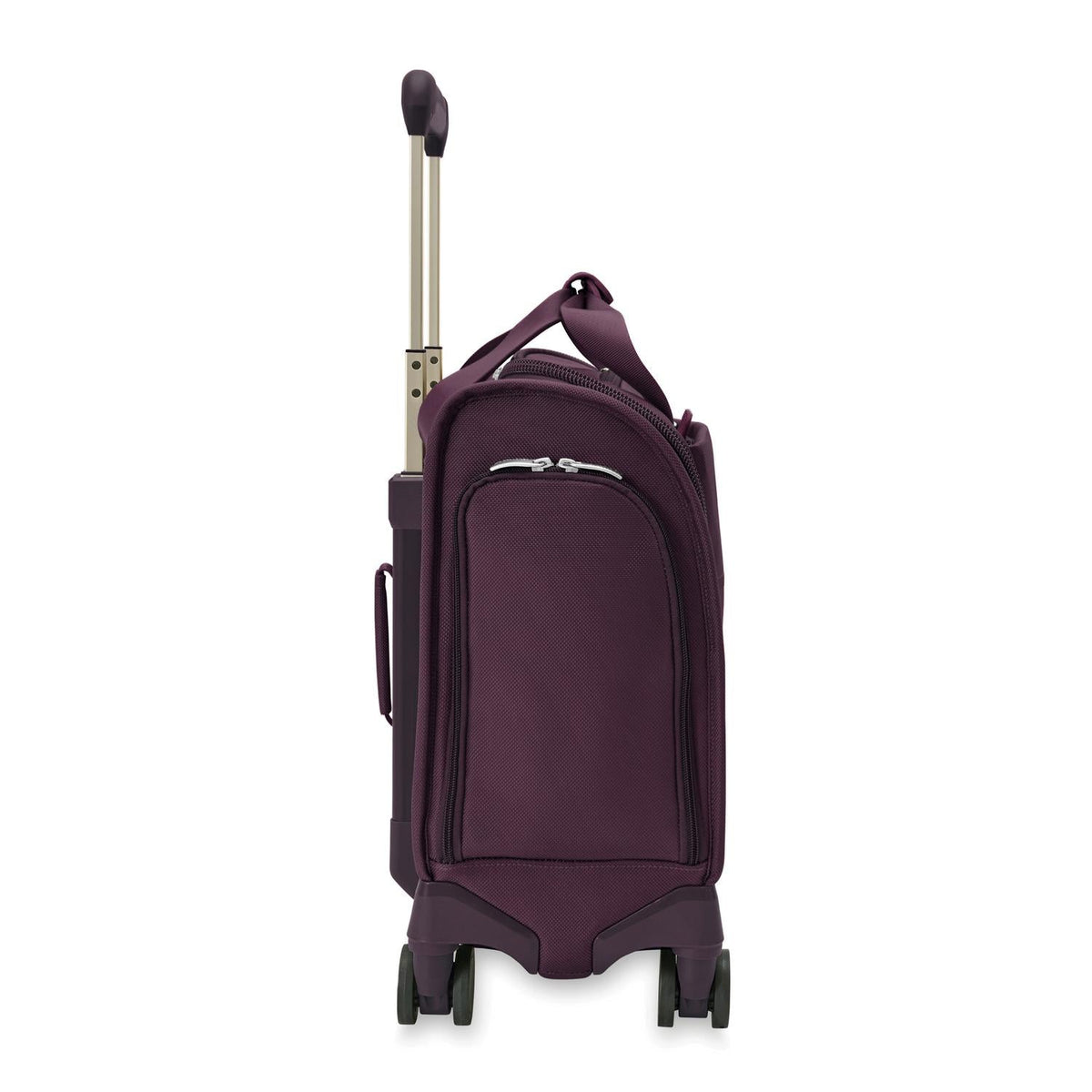 Briggs & Riley Baseline Cabin Spinner in Plum — angle view 3