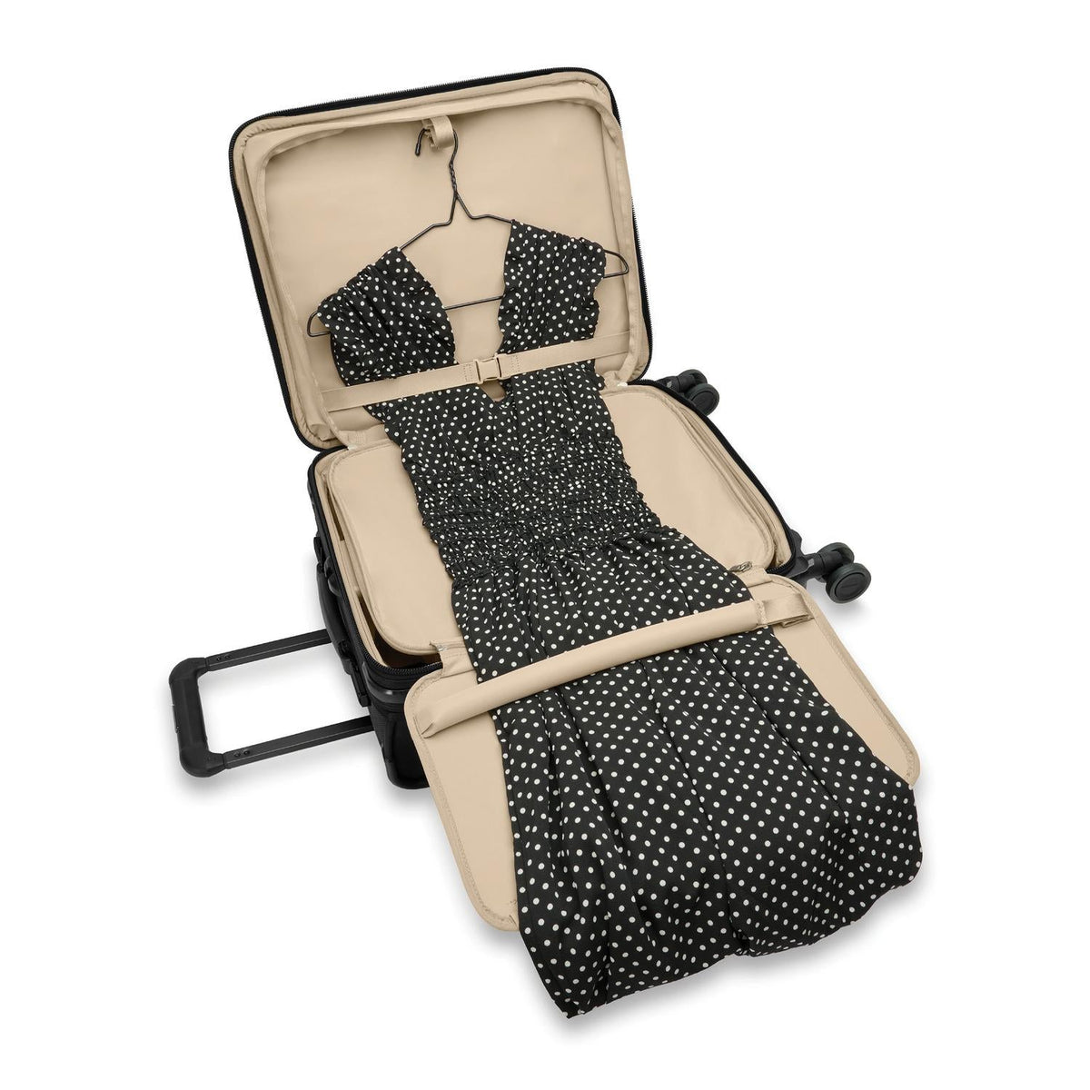 Briggs & Riley Baseline Global 21" Carry-On Expandable Spinner in Black — interior view 5