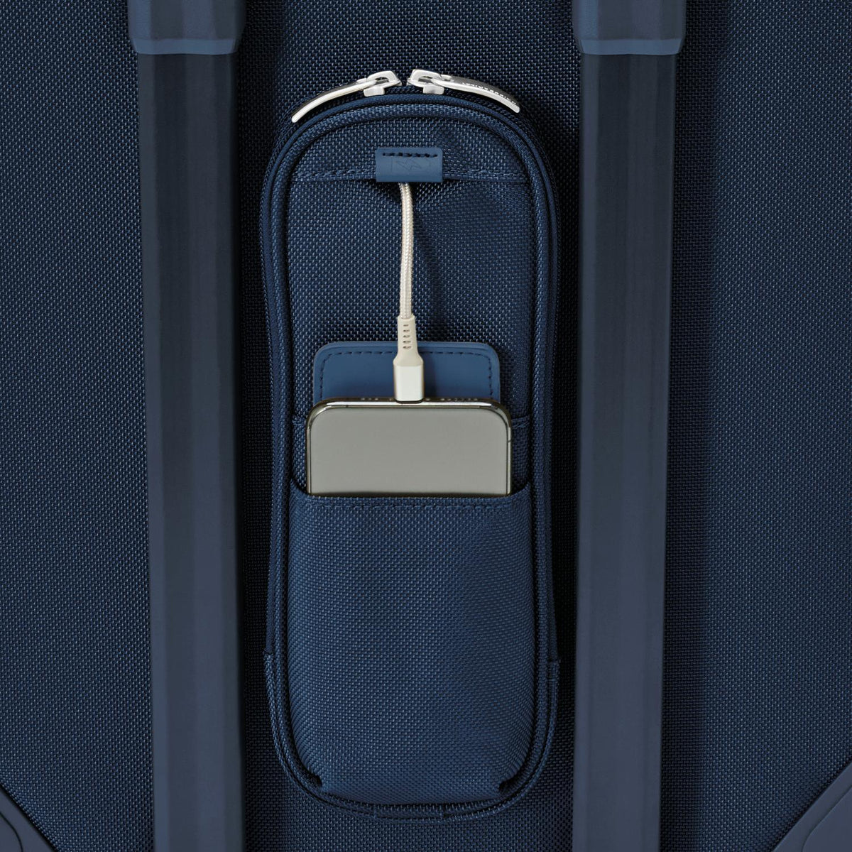 Briggs & Riley Baseline Global 21" Carry-On Expandable Spinner in Navy — detail view 3