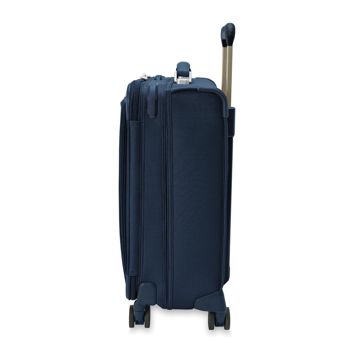 Briggs & Riley Baseline Global 21" Carry-On Expandable Spinner in Navy — angle view 4