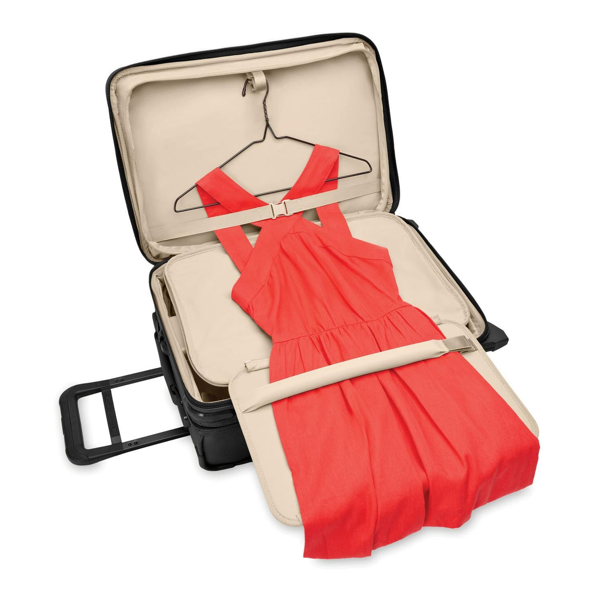 Briggs & Riley Baseline Essential 22" 2-Wheel Expandable Carry-On in Black — interior view 3