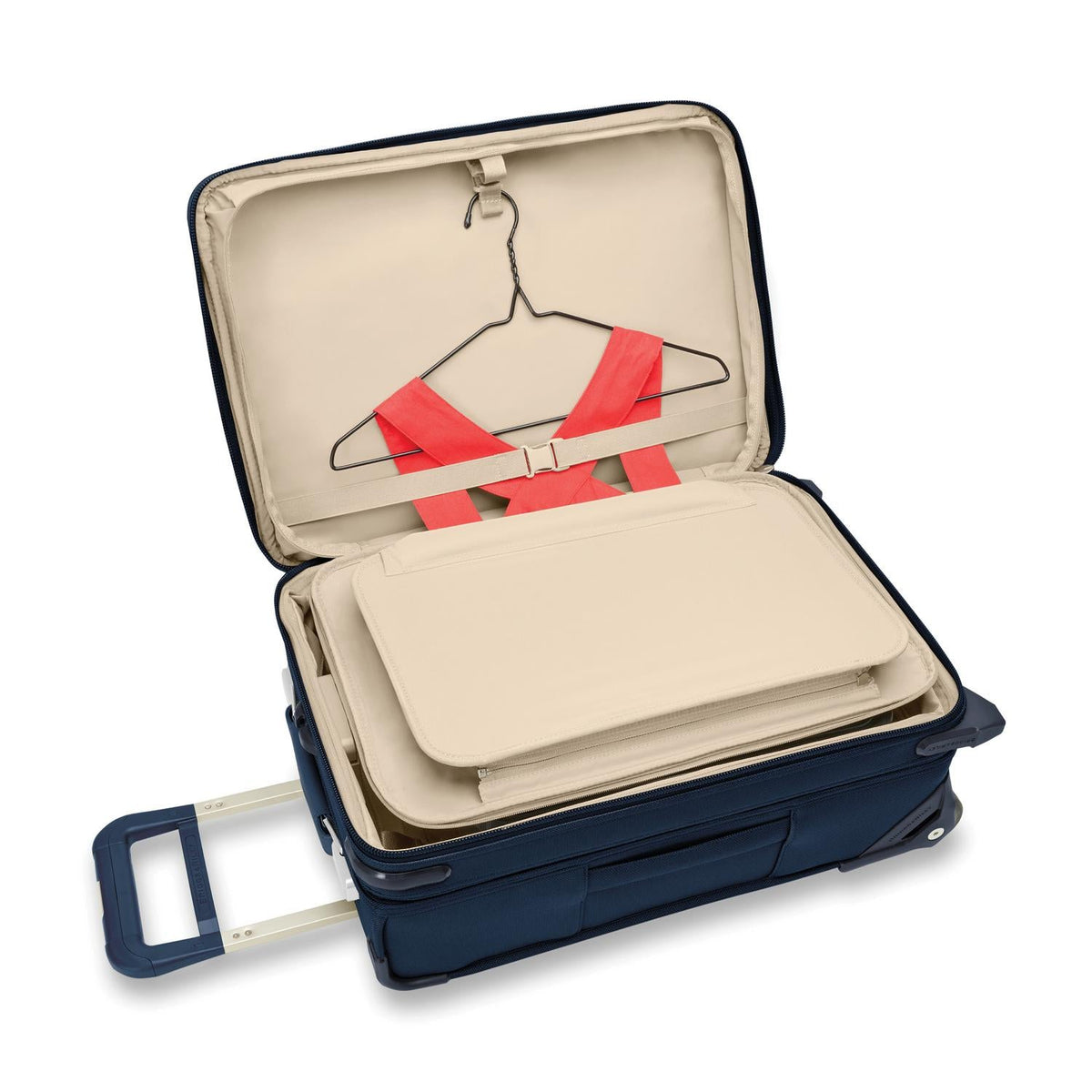 Briggs & Riley Baseline Essential 22" 2-Wheel Expandable Carry-On in Navy — interior view 3