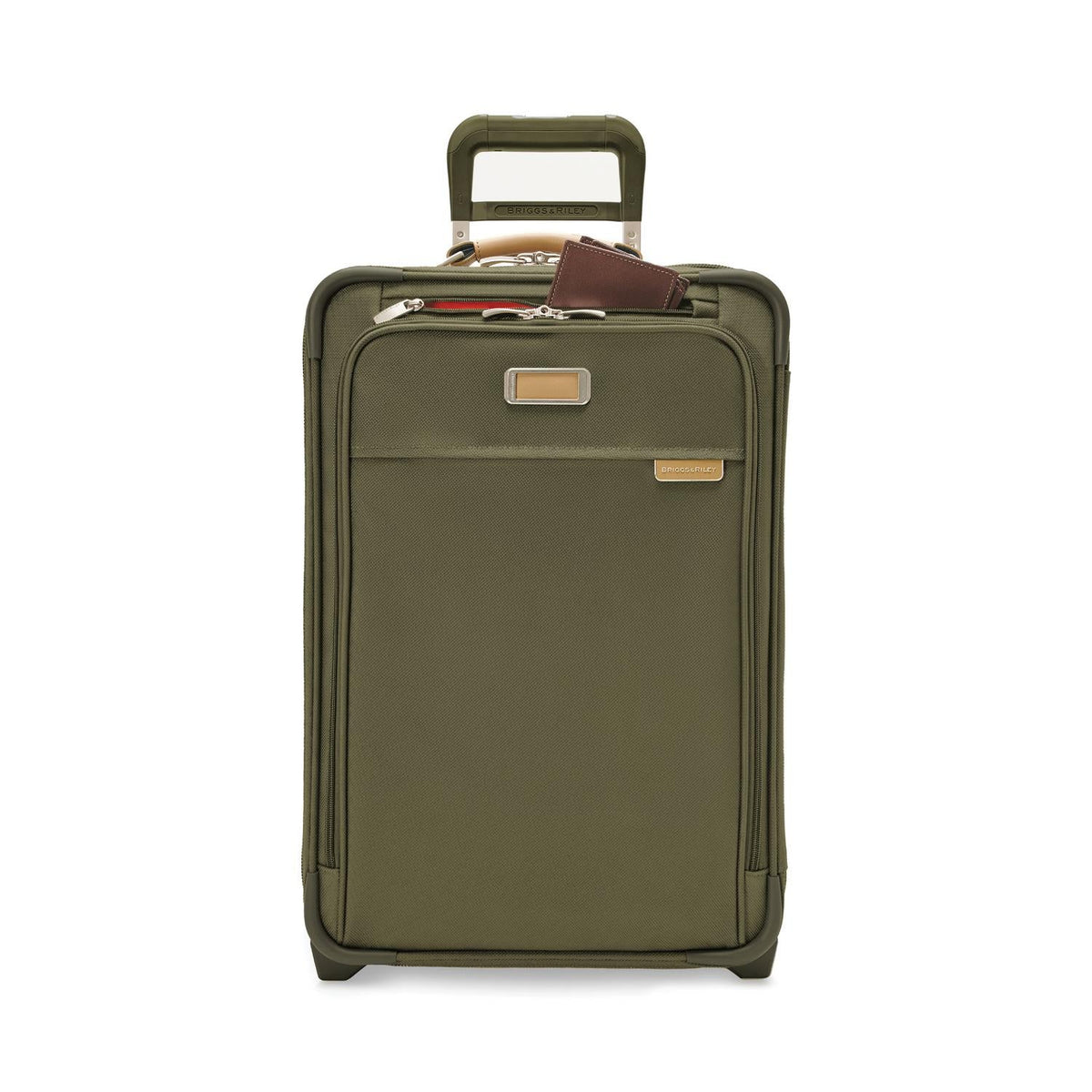 Briggs & Riley Baseline Essential 22" 2-Wheel Expandable Carry-On in Olive — detail view 3