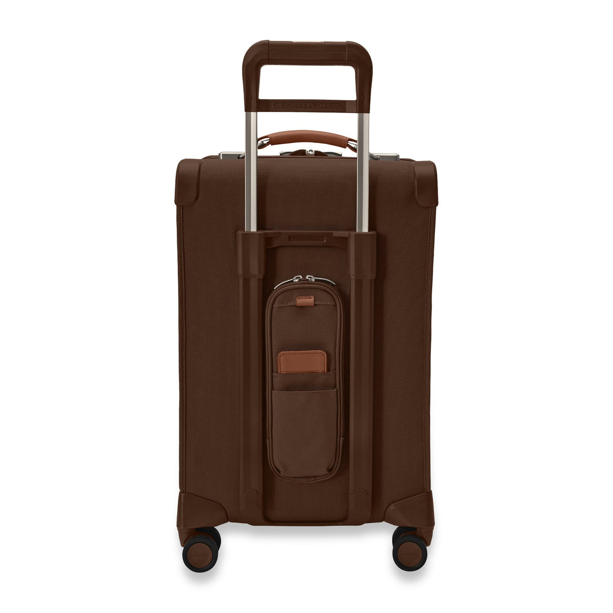 Briggs & Riley Baseline Essential 22" Carry-On Expandable Spinner in Chocolate — back view