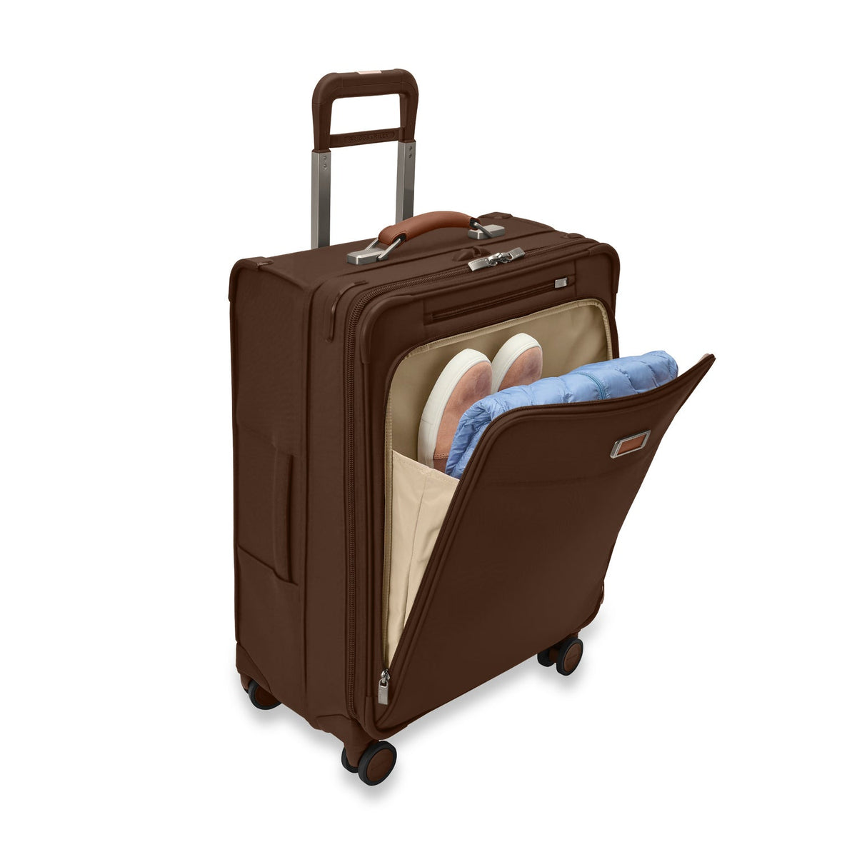 Briggs & Riley Baseline Medium Expandable Spinner in Chocolate — detail view 7