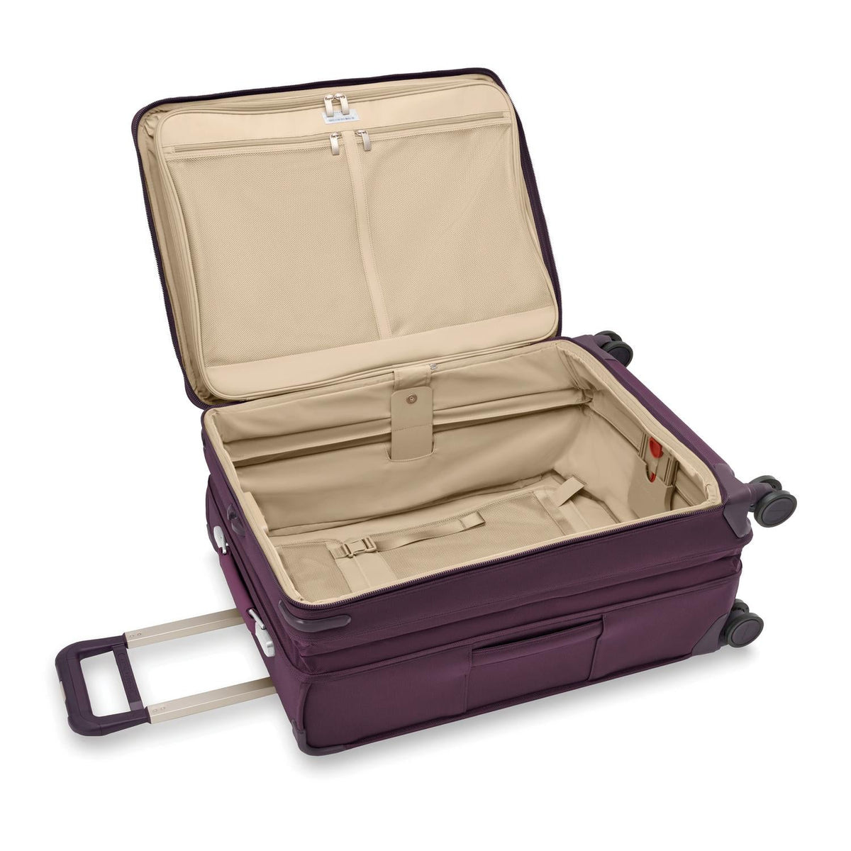 Briggs & Riley Baseline Medium Expandable Spinner in Plum — interior view 4