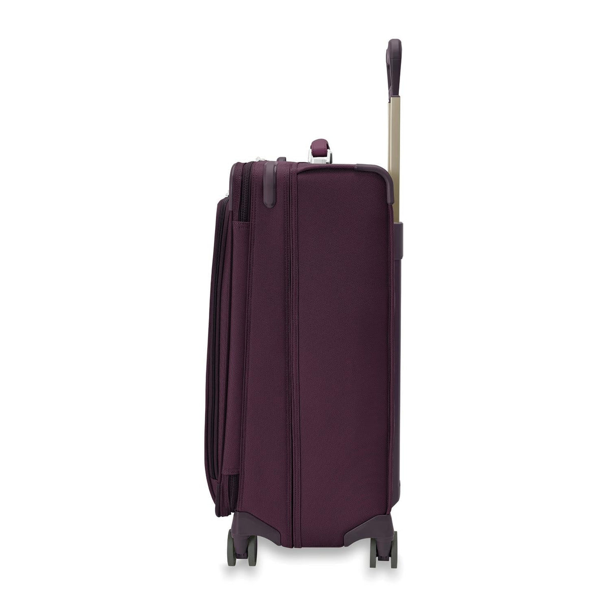 Briggs & Riley Baseline Medium Expandable Spinner in Plum — angle view 4