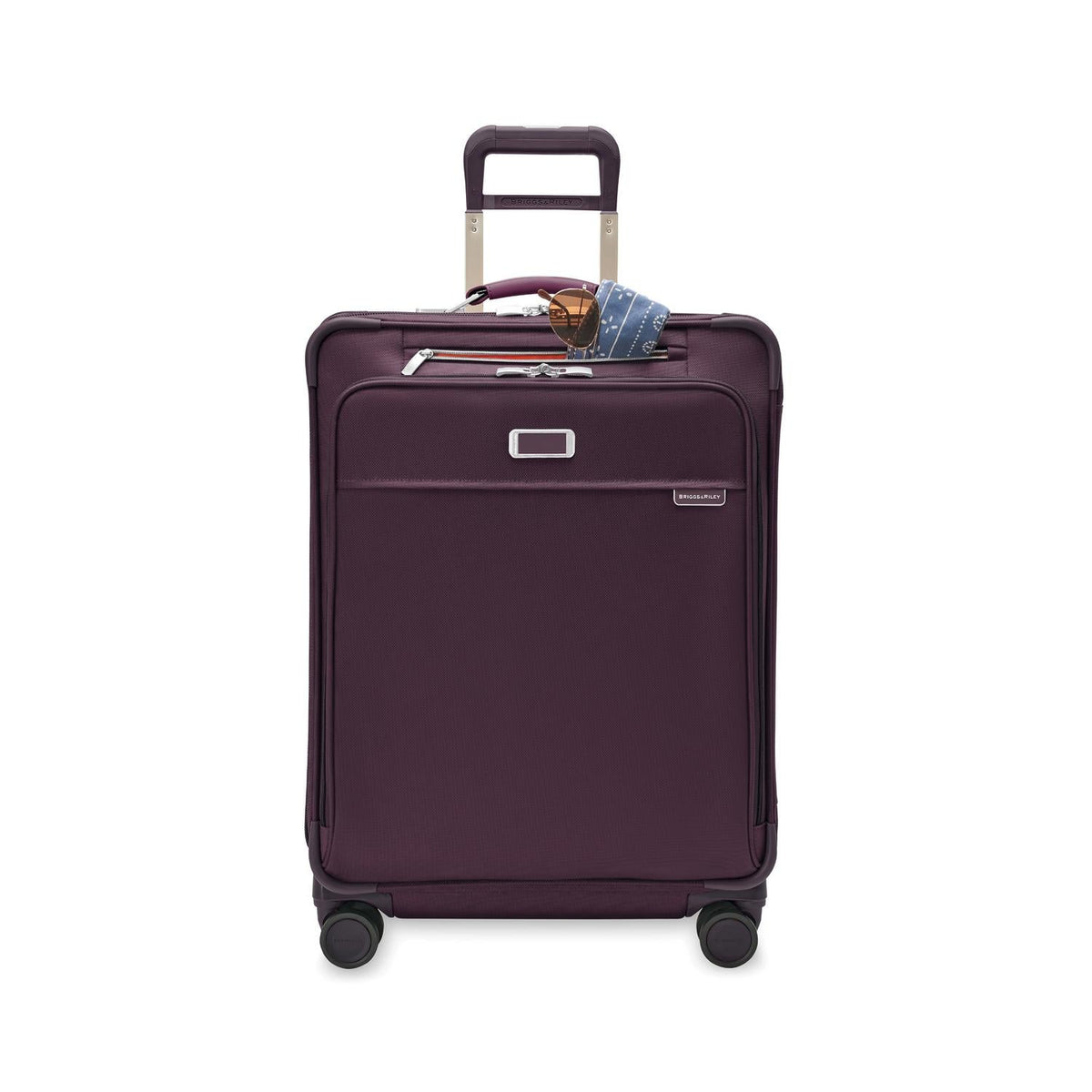 Briggs & Riley Baseline Medium Expandable Spinner in Plum — detail view 6