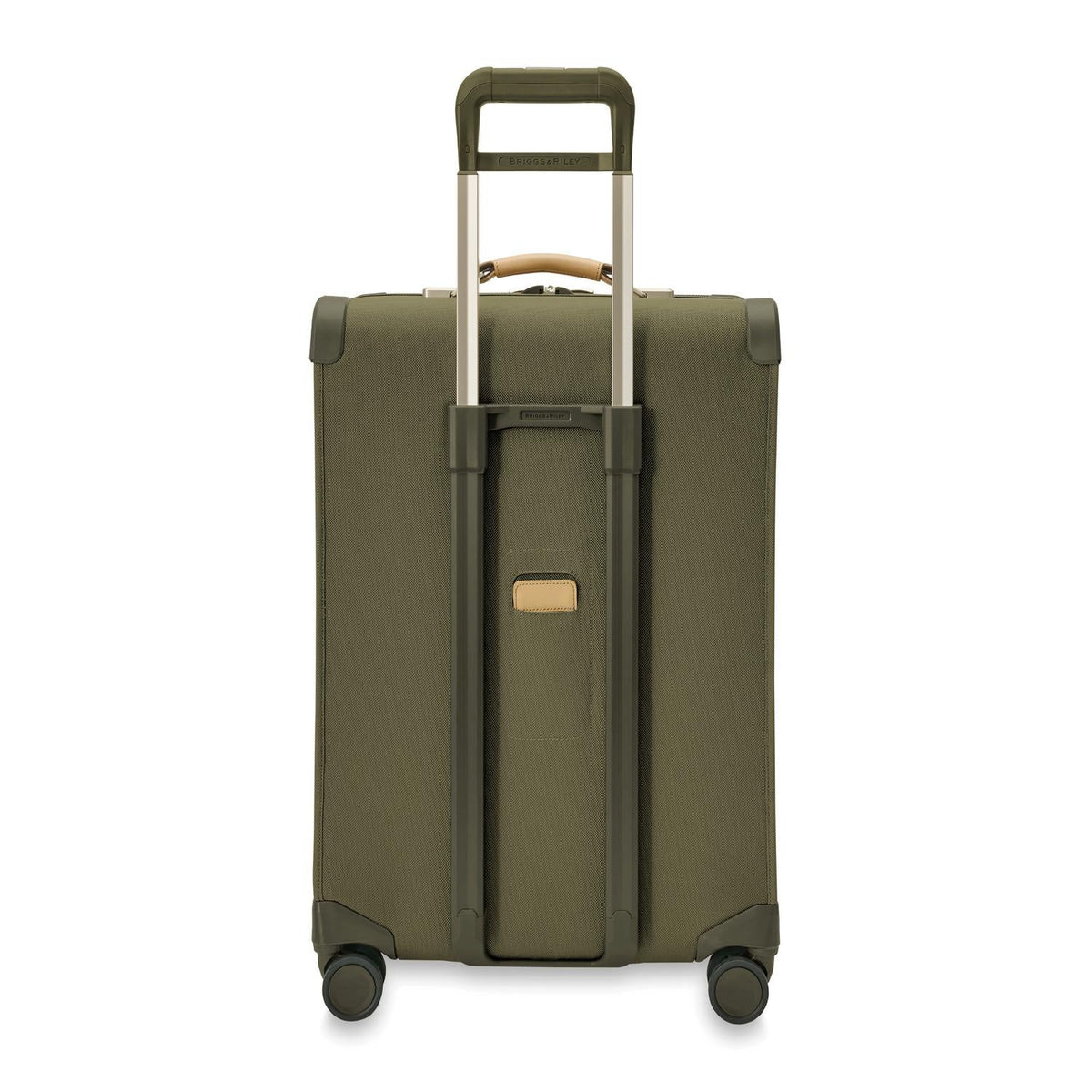 Briggs & Riley Baseline Medium Expandable Spinner in Olive — back view