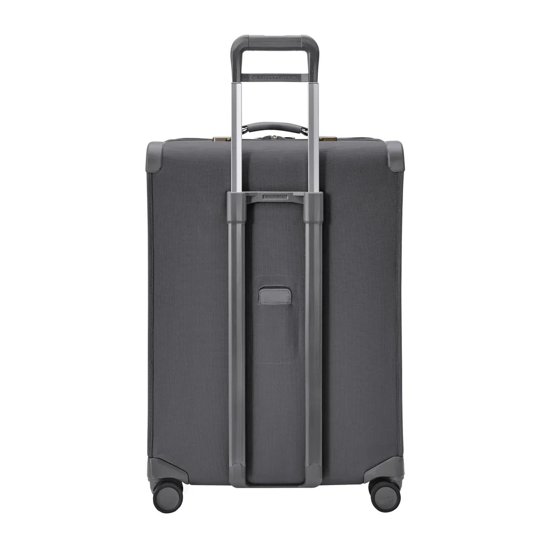 Briggs & Riley Baseline Large Expandable Spinner in Steel Gray — back view