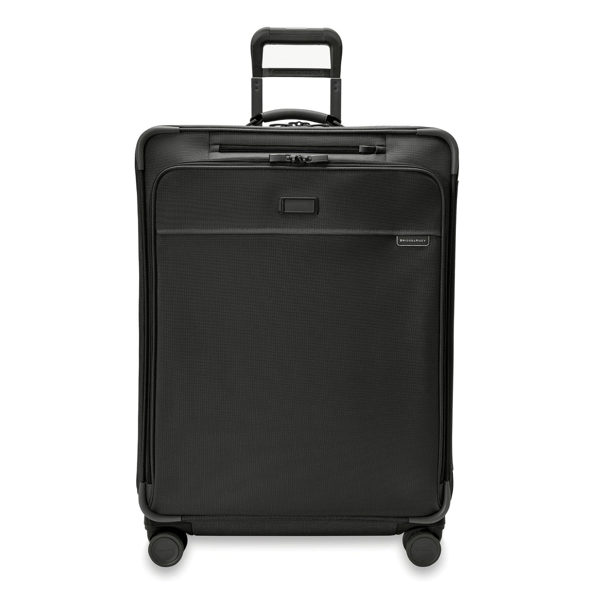 Briggs & Riley Baseline Large Expandable Spinner in Black — front view # color_Black