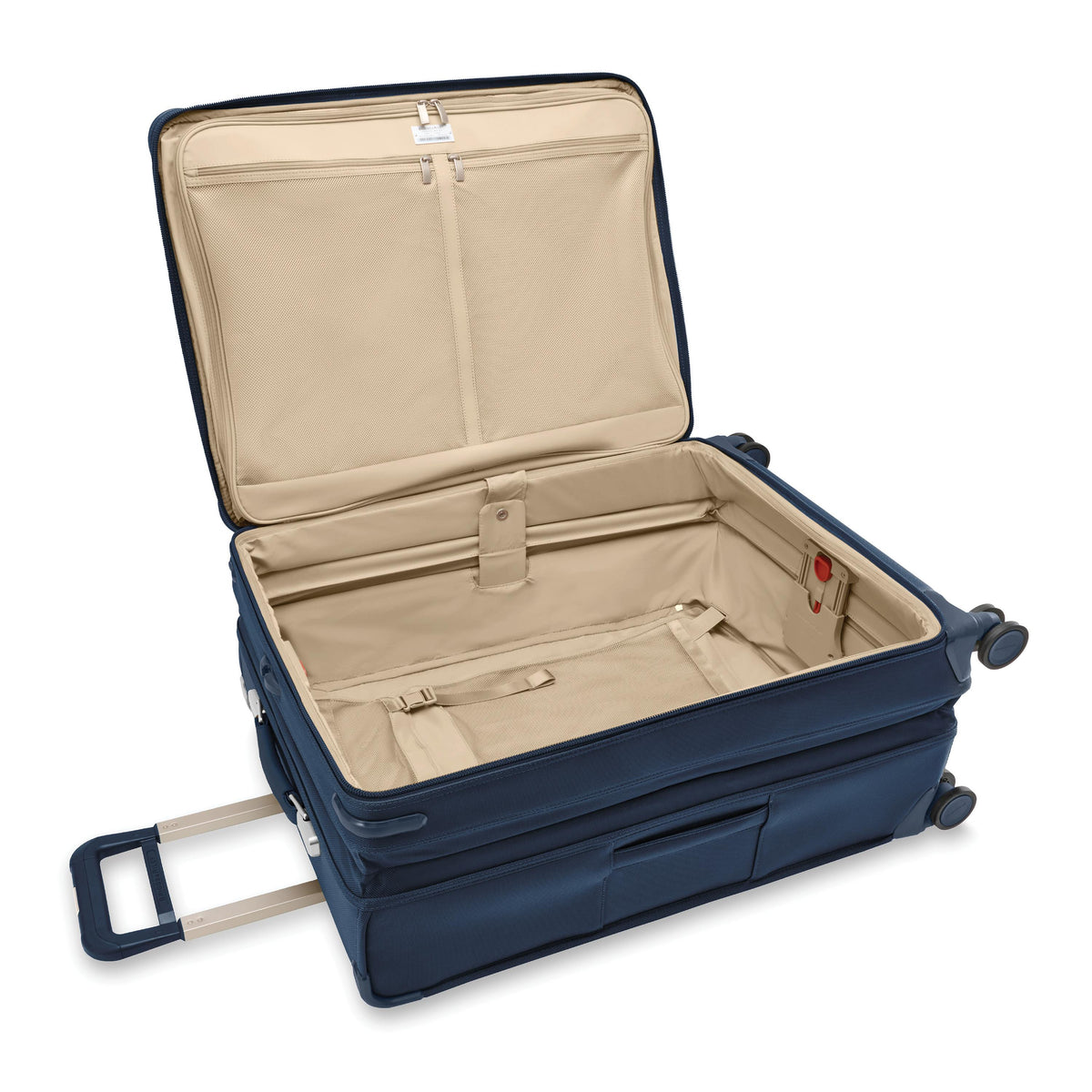 Briggs & Riley Baseline Large Expandable Spinner in Navy — interior view