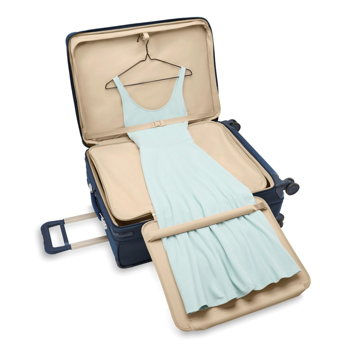 Briggs & Riley Baseline Large Expandable Spinner in Navy — interior view 2