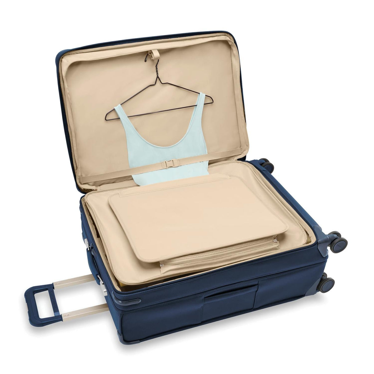 Briggs & Riley Baseline Large Expandable Spinner in Navy — interior view 3