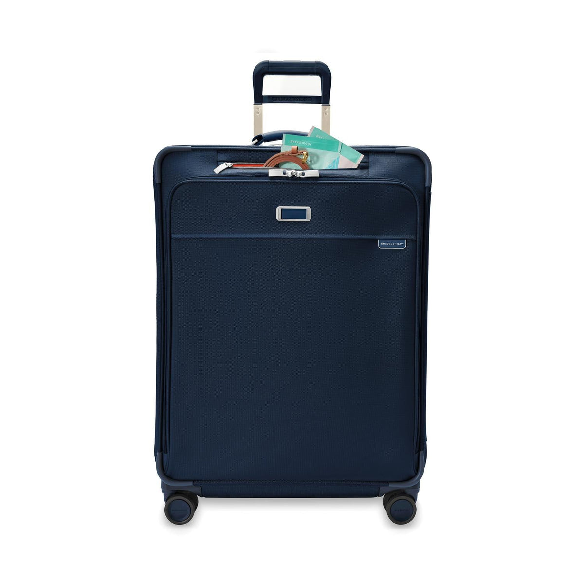 Briggs & Riley Baseline Large Expandable Spinner in Navy — detail view 2