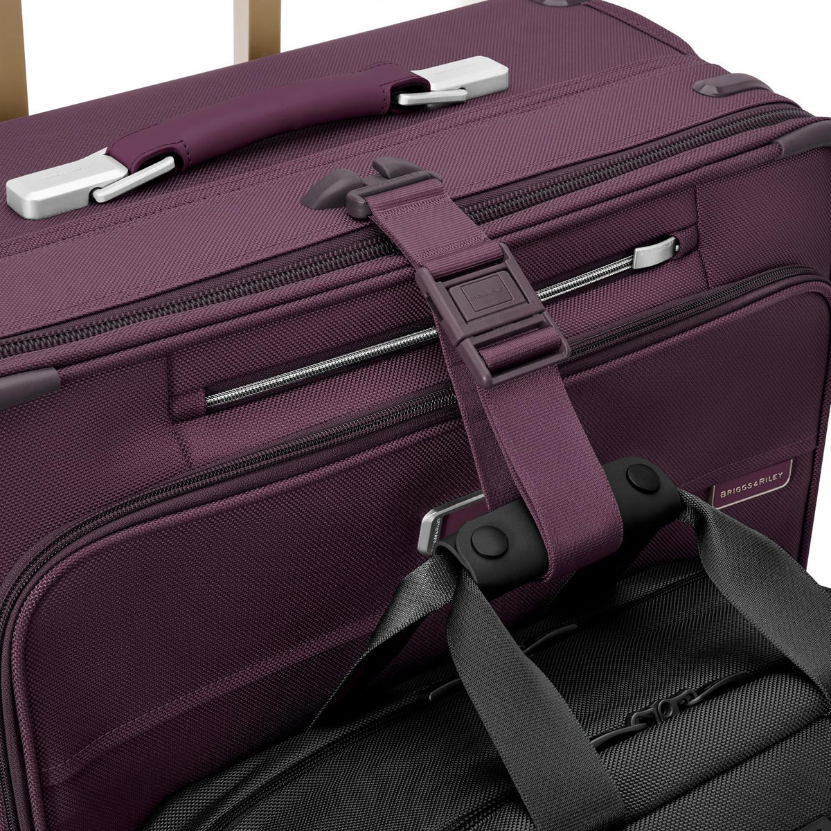 Briggs & Riley Baseline Large Expandable Spinner in Plum — detail view 7