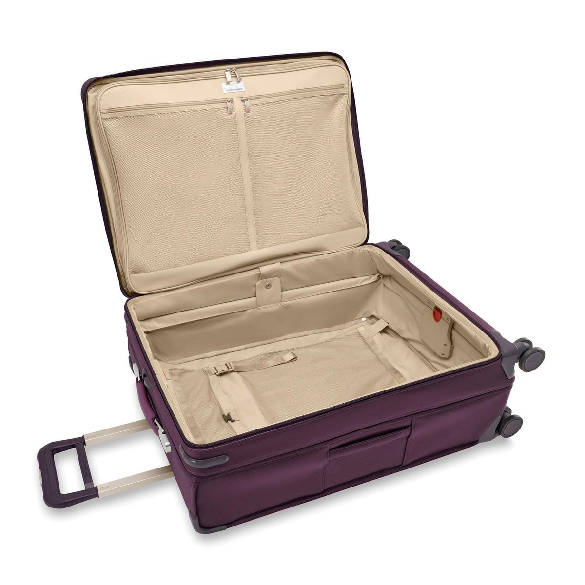 Briggs & Riley Baseline Large Expandable Spinner in Plum — interior view 4