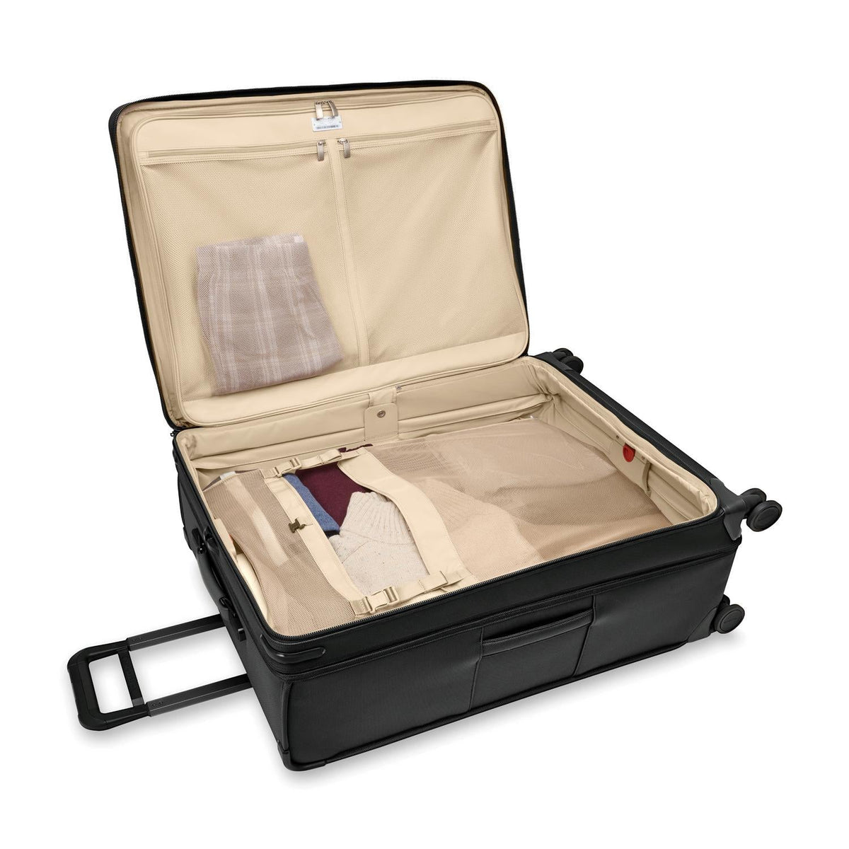 Briggs & Riley Baseline Extra Large Expandable Spinner in Black — interior view 4