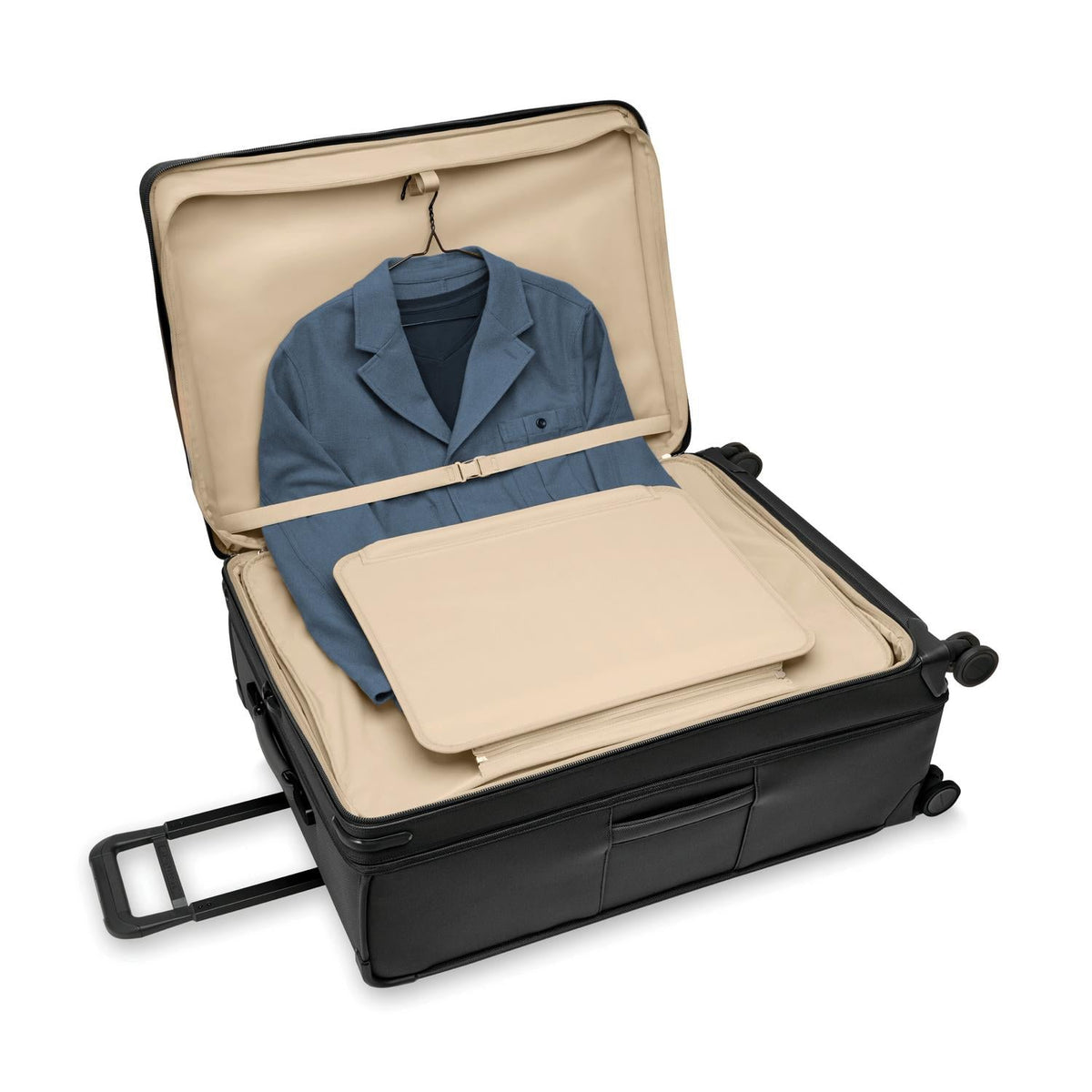 Briggs & Riley Baseline Extra Large Expandable Spinner in Black — interior view 3
