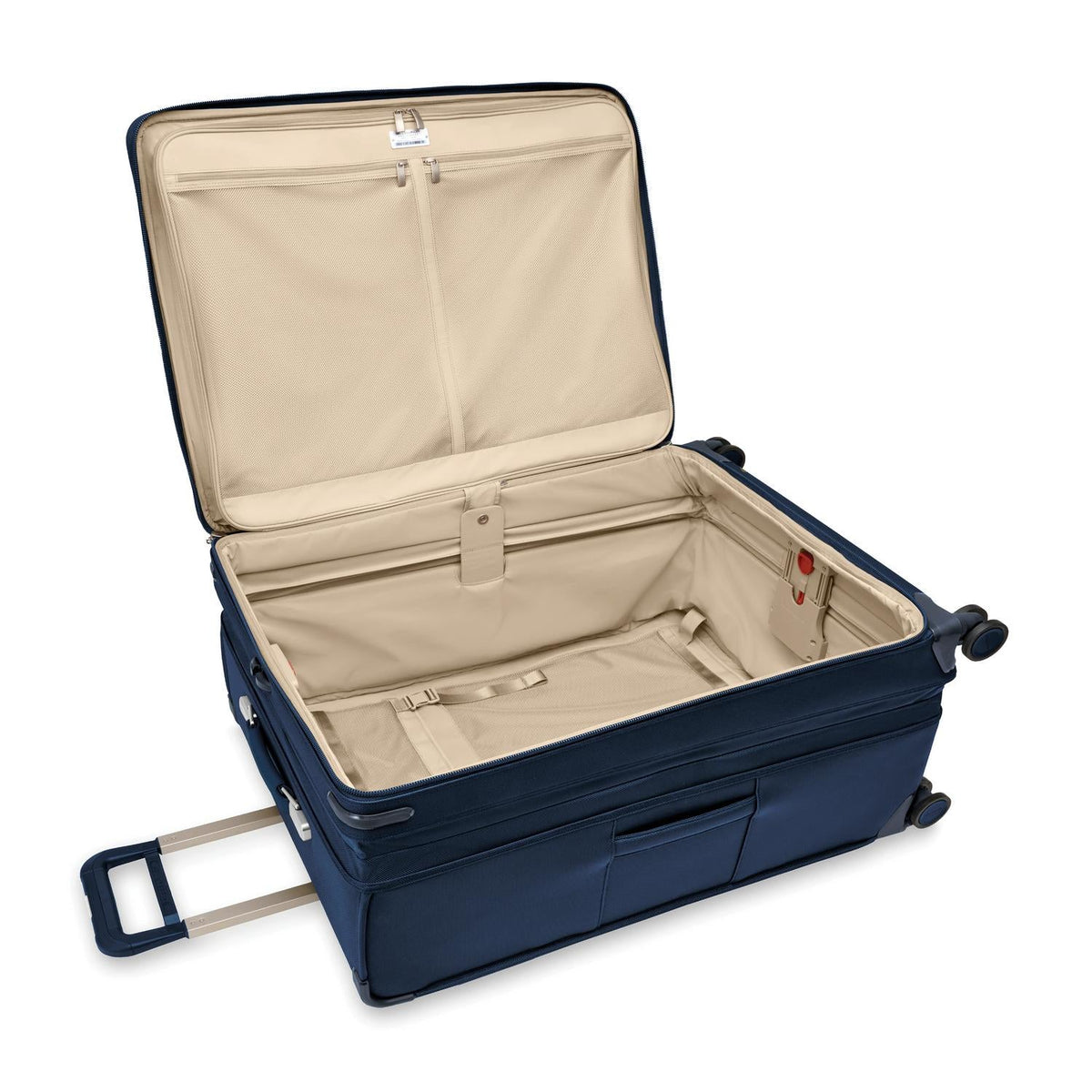 Briggs & Riley Baseline Extra Large Expandable Spinner in Navy — interior view
