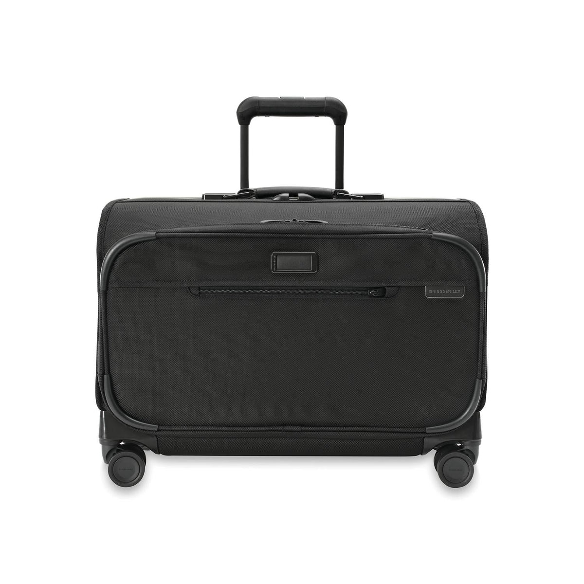 Briggs & Riley Baseline 21" Carry-On Wheeled Garment Spinner in Black — front view