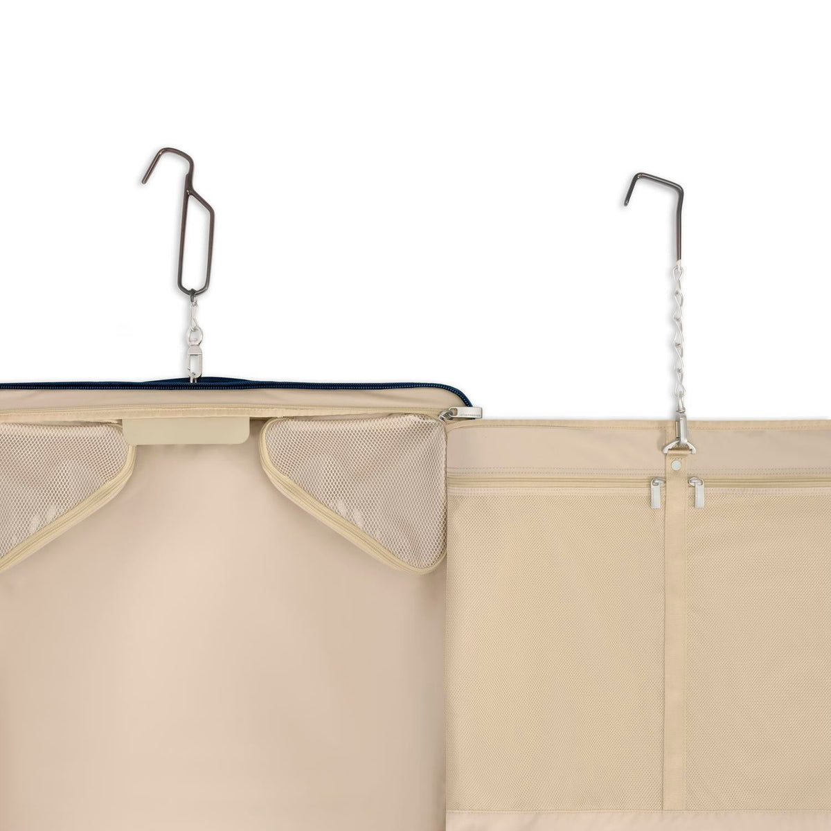 Briggs & Riley Baseline Deluxe Wardrobe Spinner in Navy — detail view 7