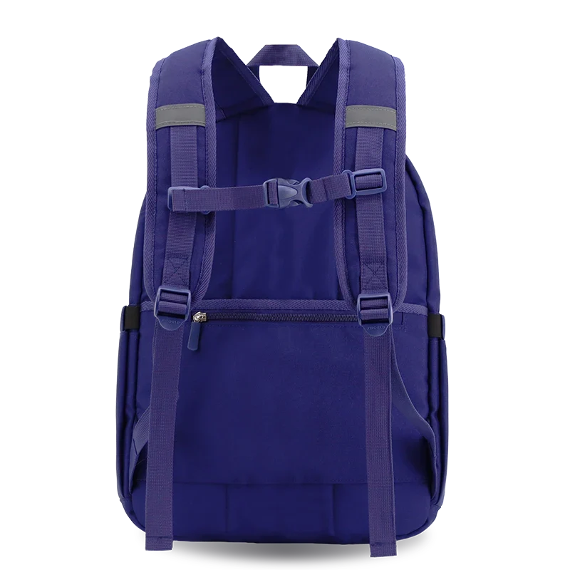 J World Zenpack Laptop Backpack in Navy — back view # color_Navy