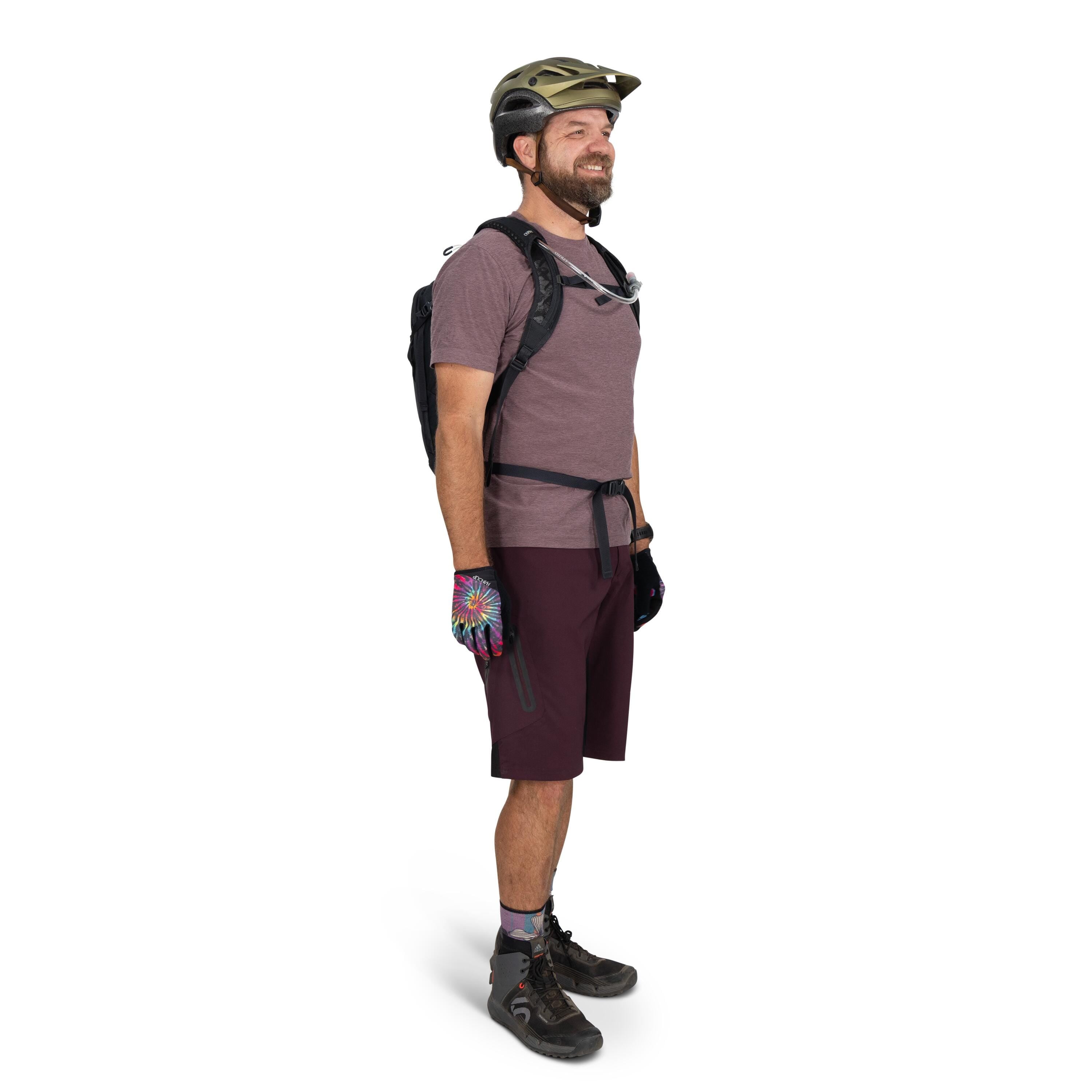 Osprey Berm 12 Bike Hydration Pack 12L in Raven Black — lifestyle