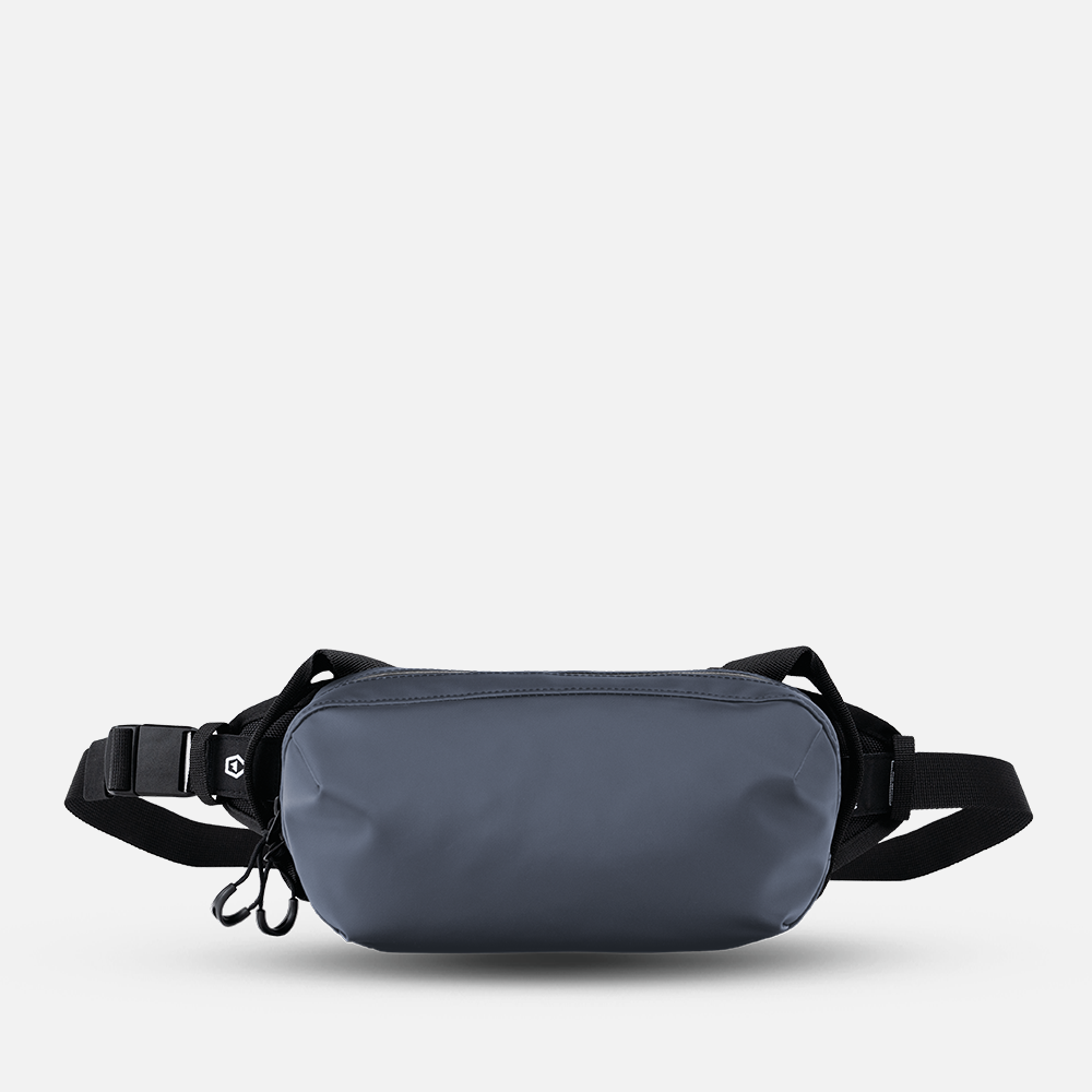 WANDRD D1 Fanny Pack in Aegean Blue — front view