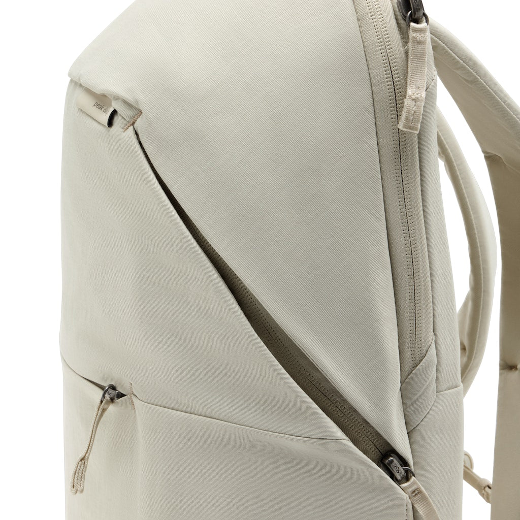 Peak Design City Backpack 22L in Moon — angle view 2 # color_Moon