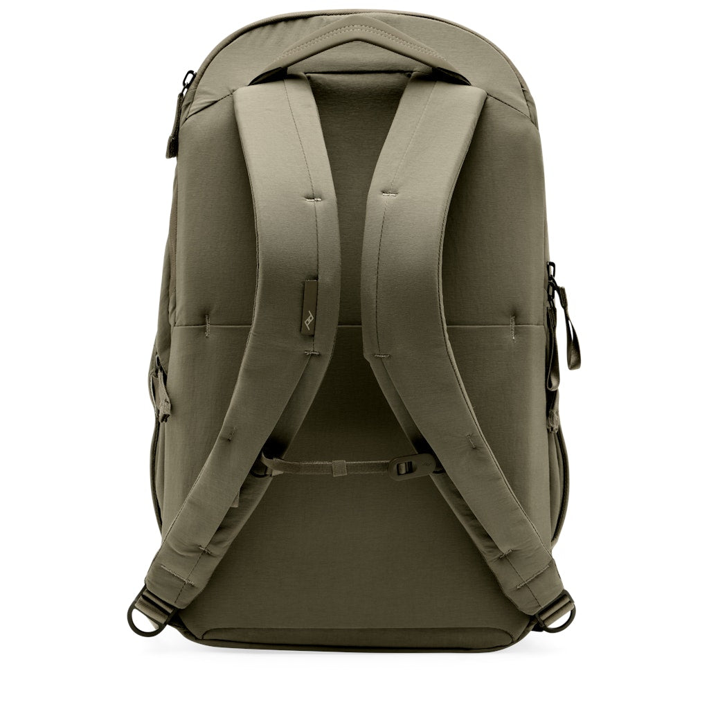 Peak Design City Backpack 22L in Stone — back view # color_Stone