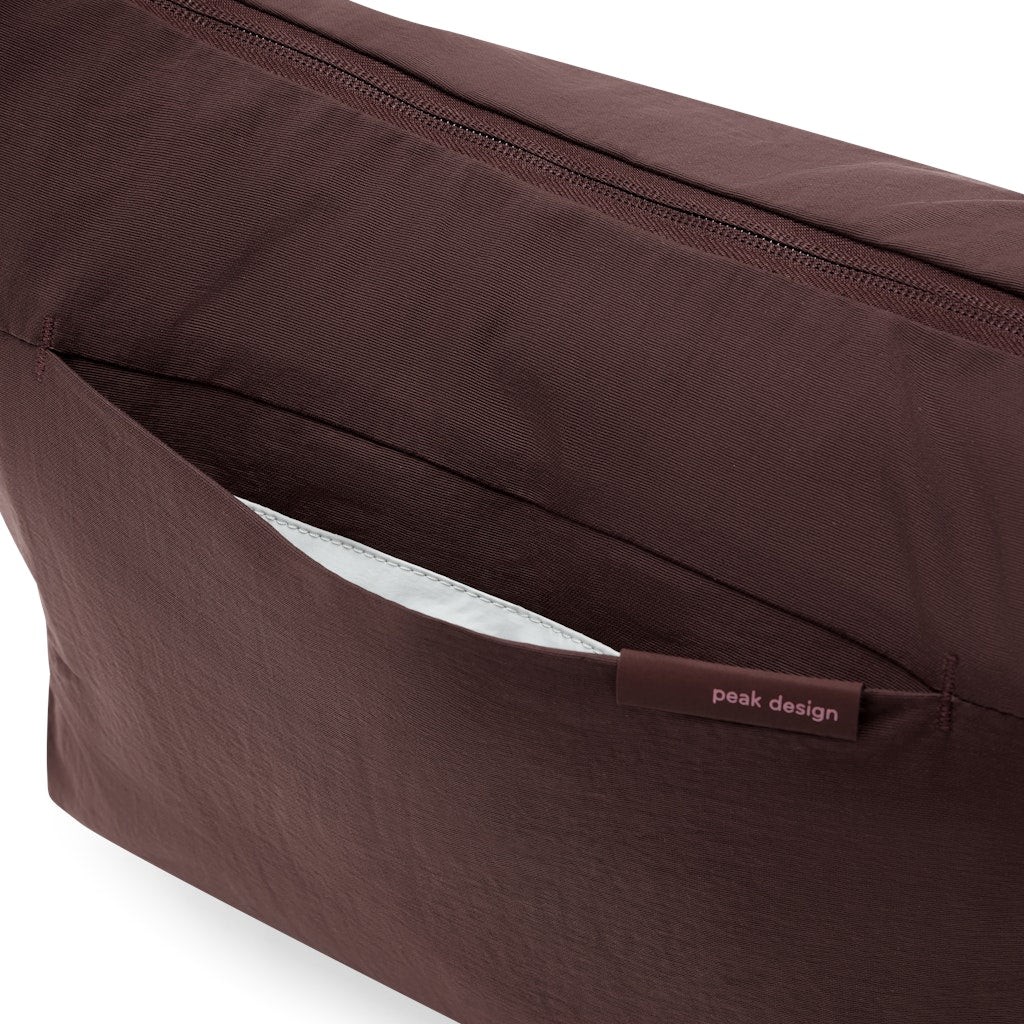 Peak Design City Crescent 12L in Eclipse — angle view 3 # color_Eclipse