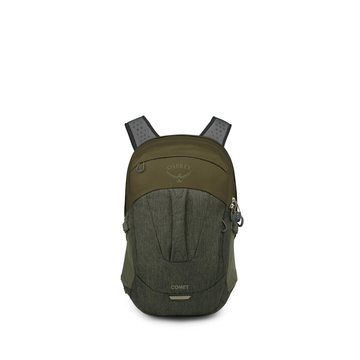 Osprey Comet Backpack 30L in Moss Green-Earl Grey Heather — angle view 2