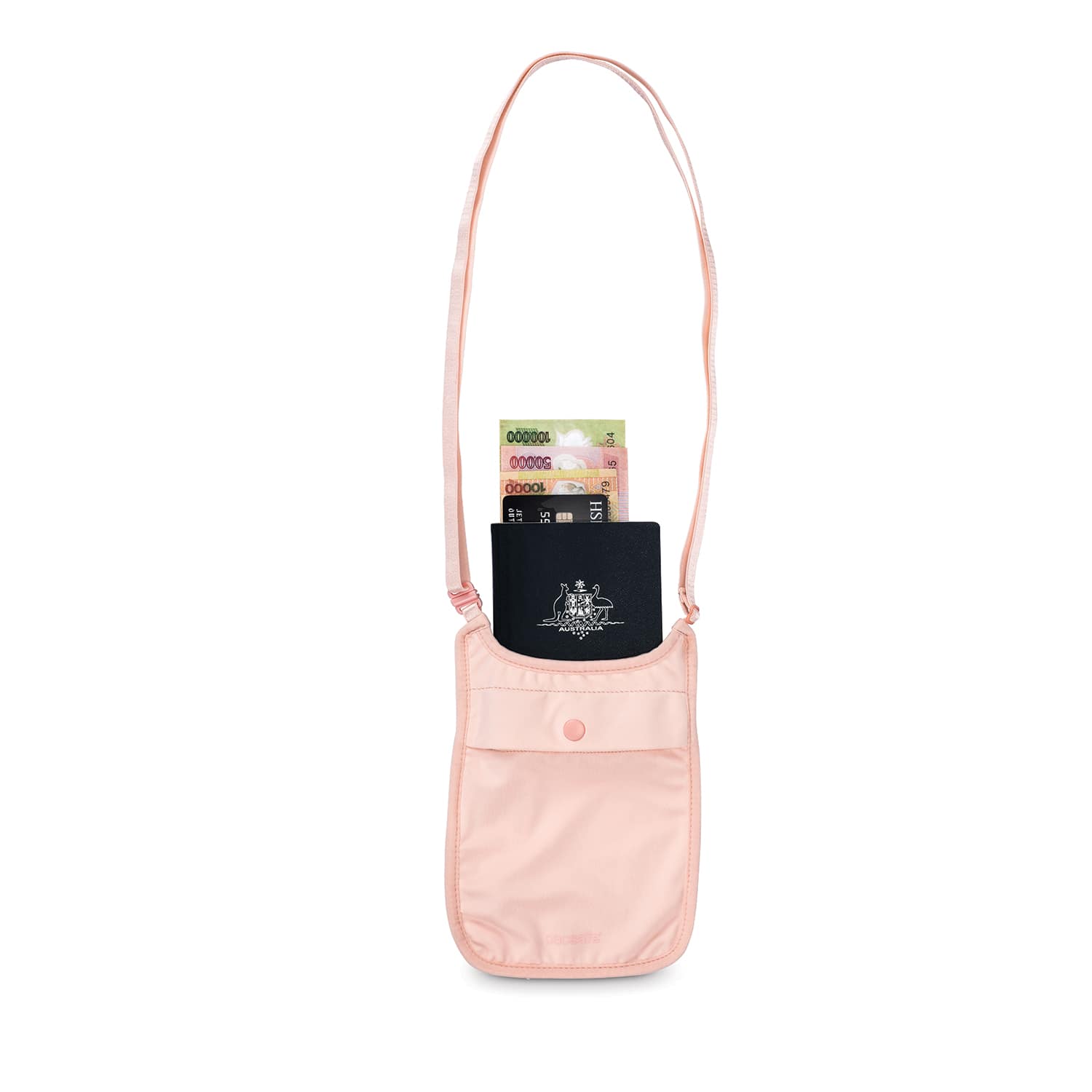Pacsafe Coversafe® S75 Secret Travel Neck Pouch - Orchid Pink