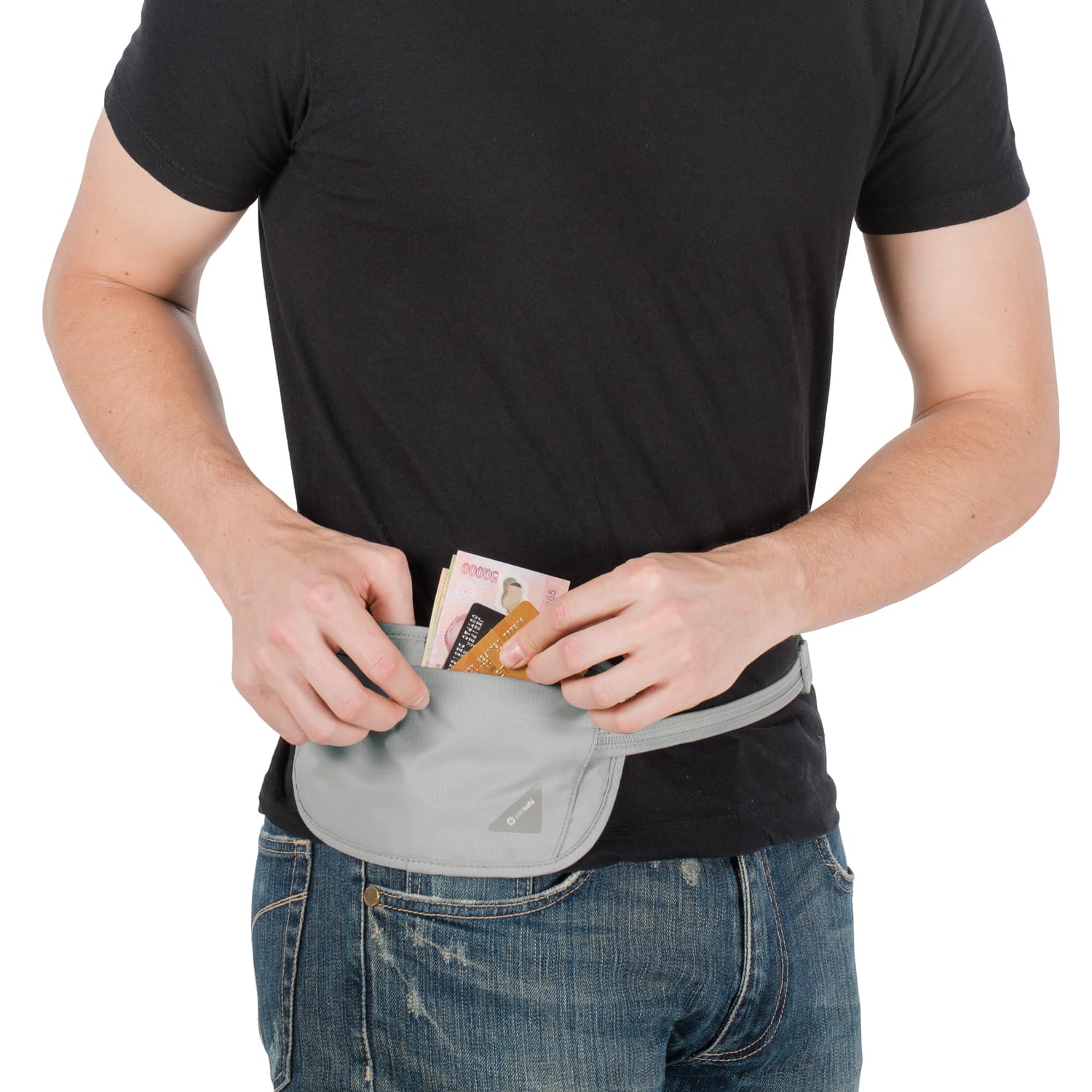 Pacsafe Coversafe® X100 RFID Blocking Security Waist Wallet - Gray