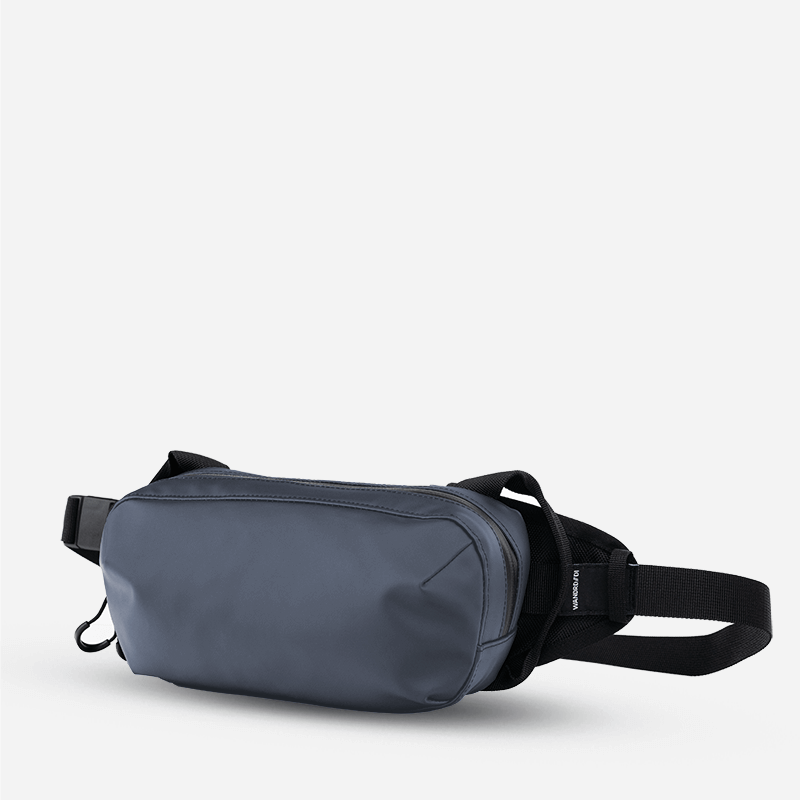 WANDRD D1 Fanny Pack in Aegean Blue — angle view 2