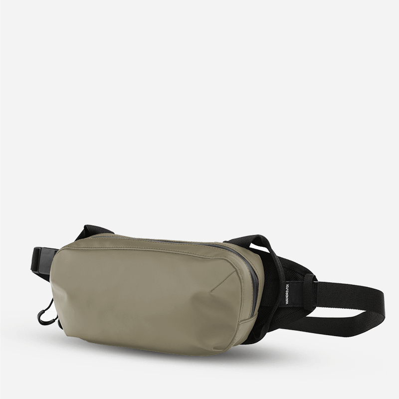 WANDRD D1 Fanny Pack in Yuma Tan — angle view 2