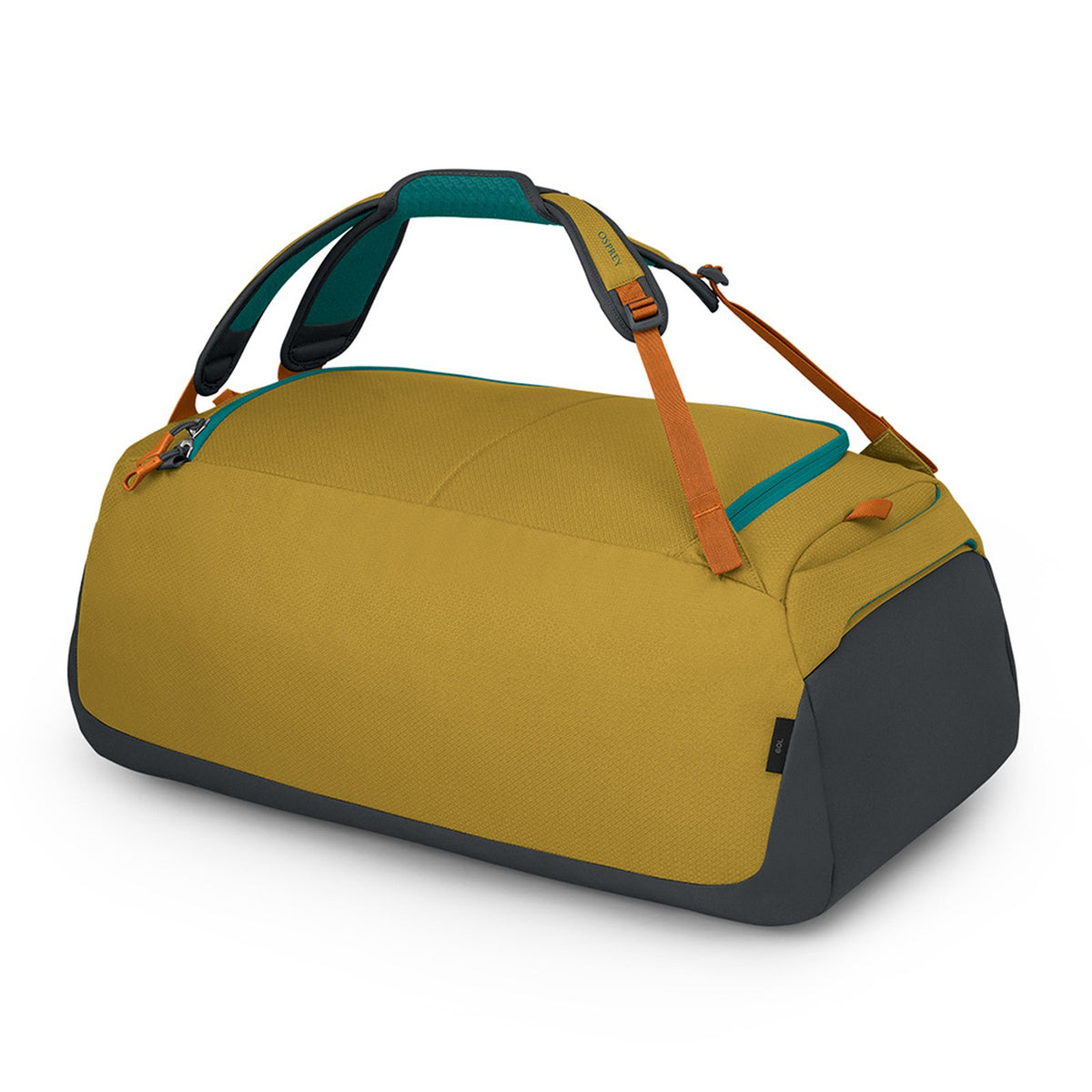 Osprey Daylite Duffel 60L in Tumbleweed Yellow/Tunnel Vision — back view