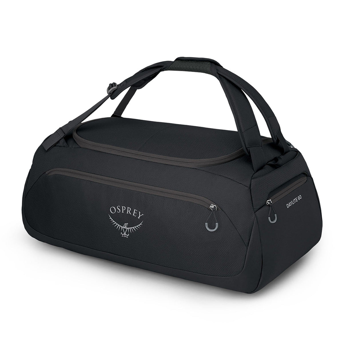Osprey Daylite Duffel 60L in Black — angle view 2 # color_Black