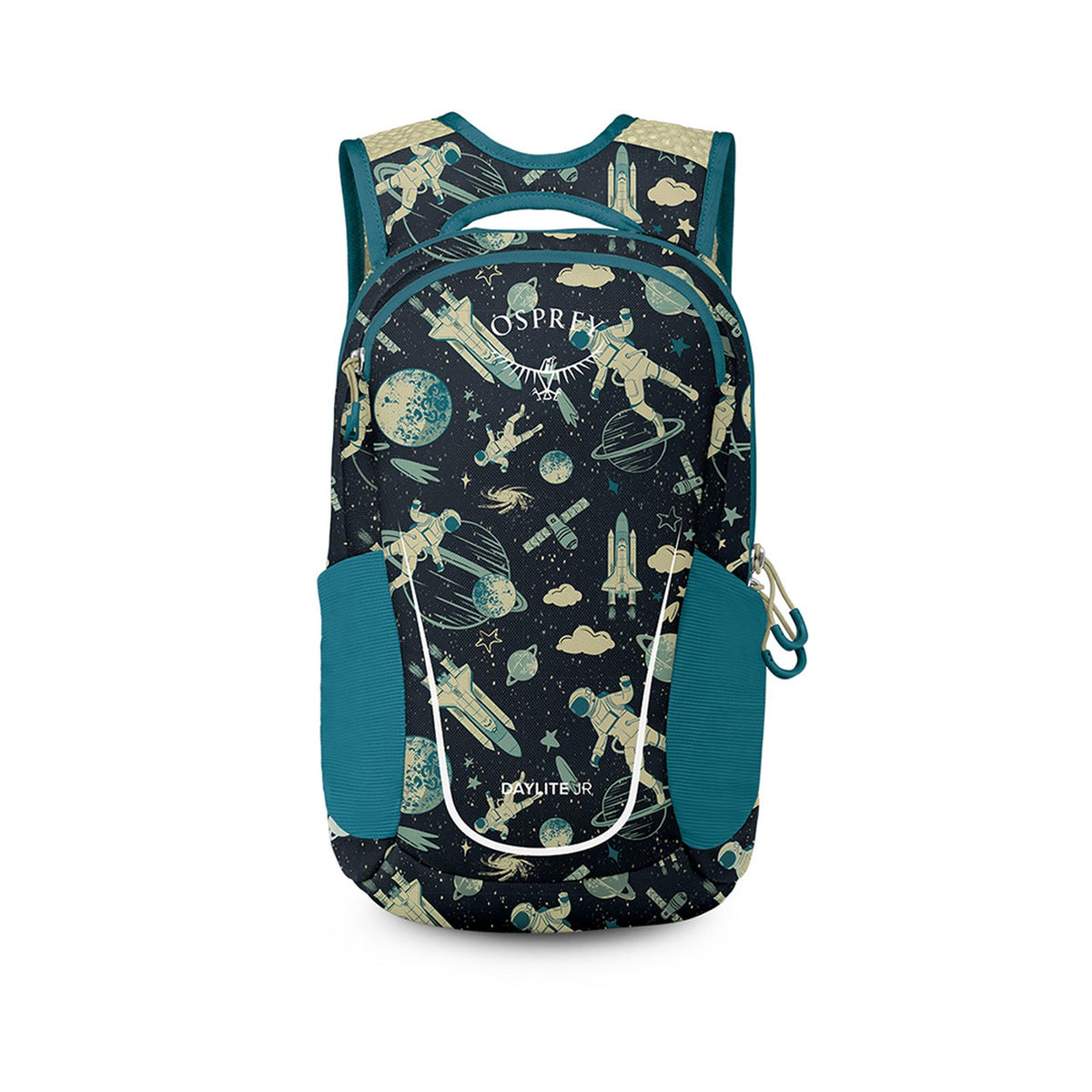 Osprey Daylite JR. 9L in Space Travel Print/Antique Blue — angle view 2