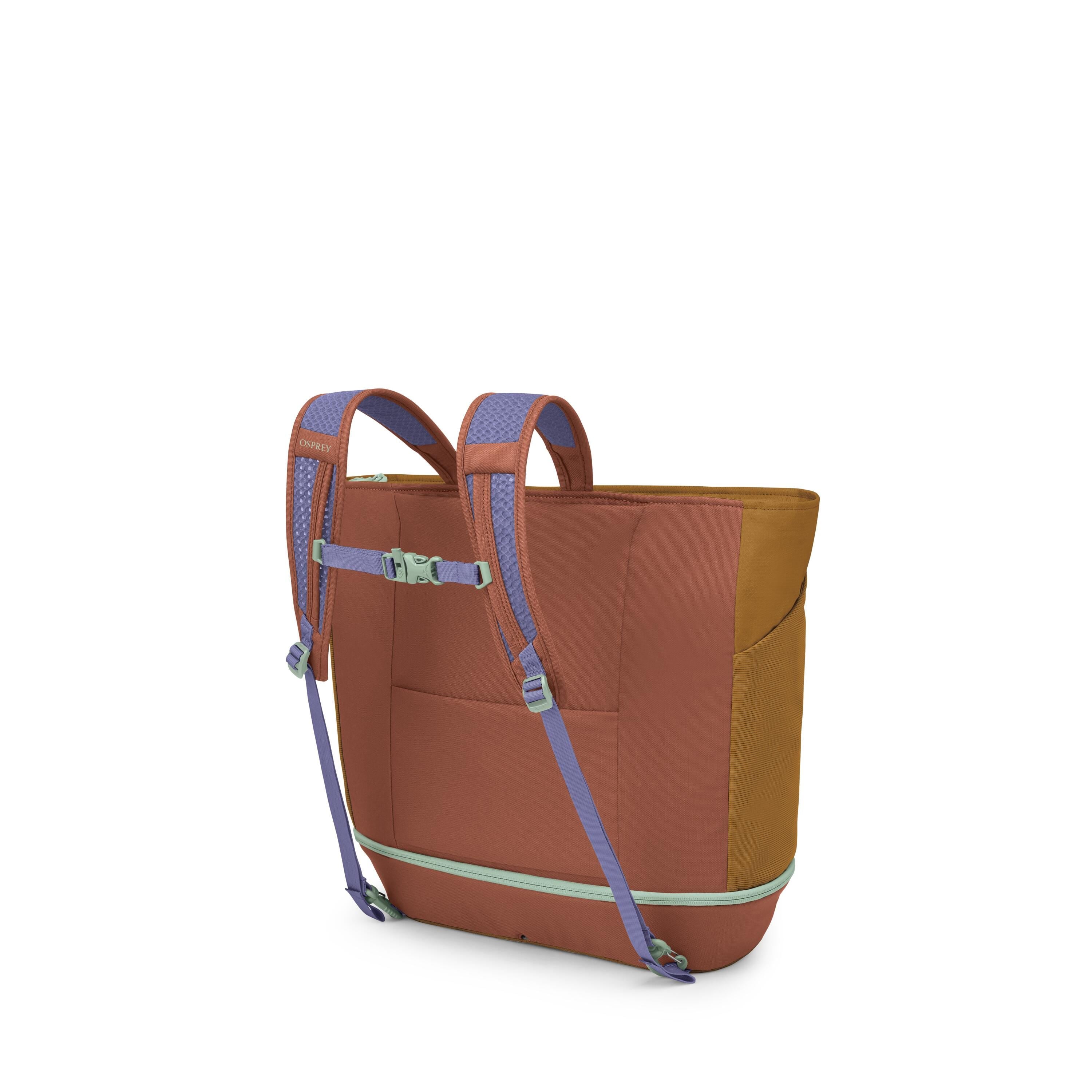 Osprey Daylite Large Tote Pack 26L in Barley Brown Multi — back view