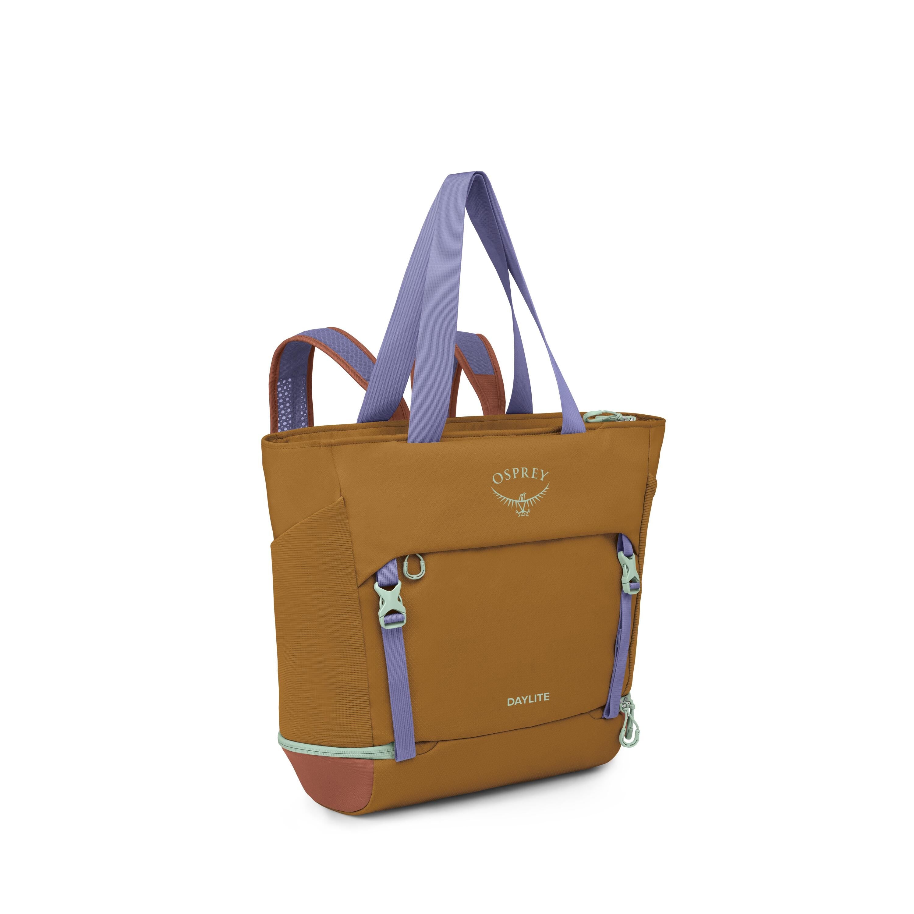 Osprey Daylite Large Tote Pack 26L in Barley Brown Multi — angle view 2