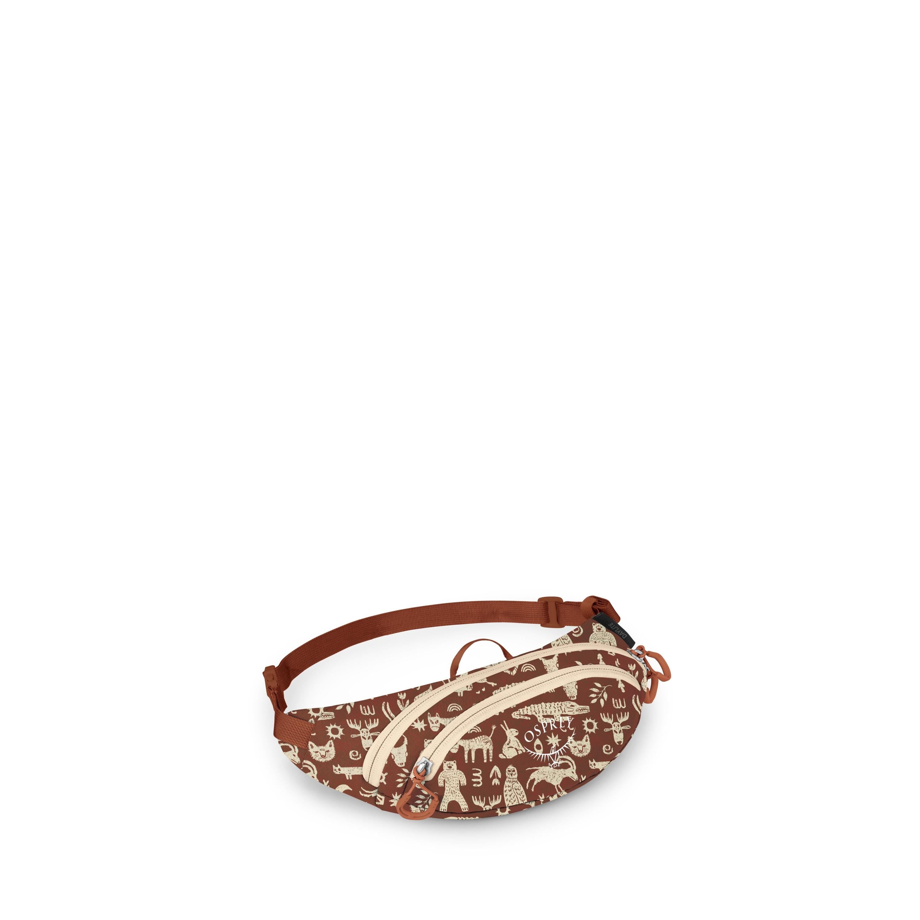 Osprey Daylite Mini Waist Pack 1L in Archaic Wilds Print Umber — angle view 2