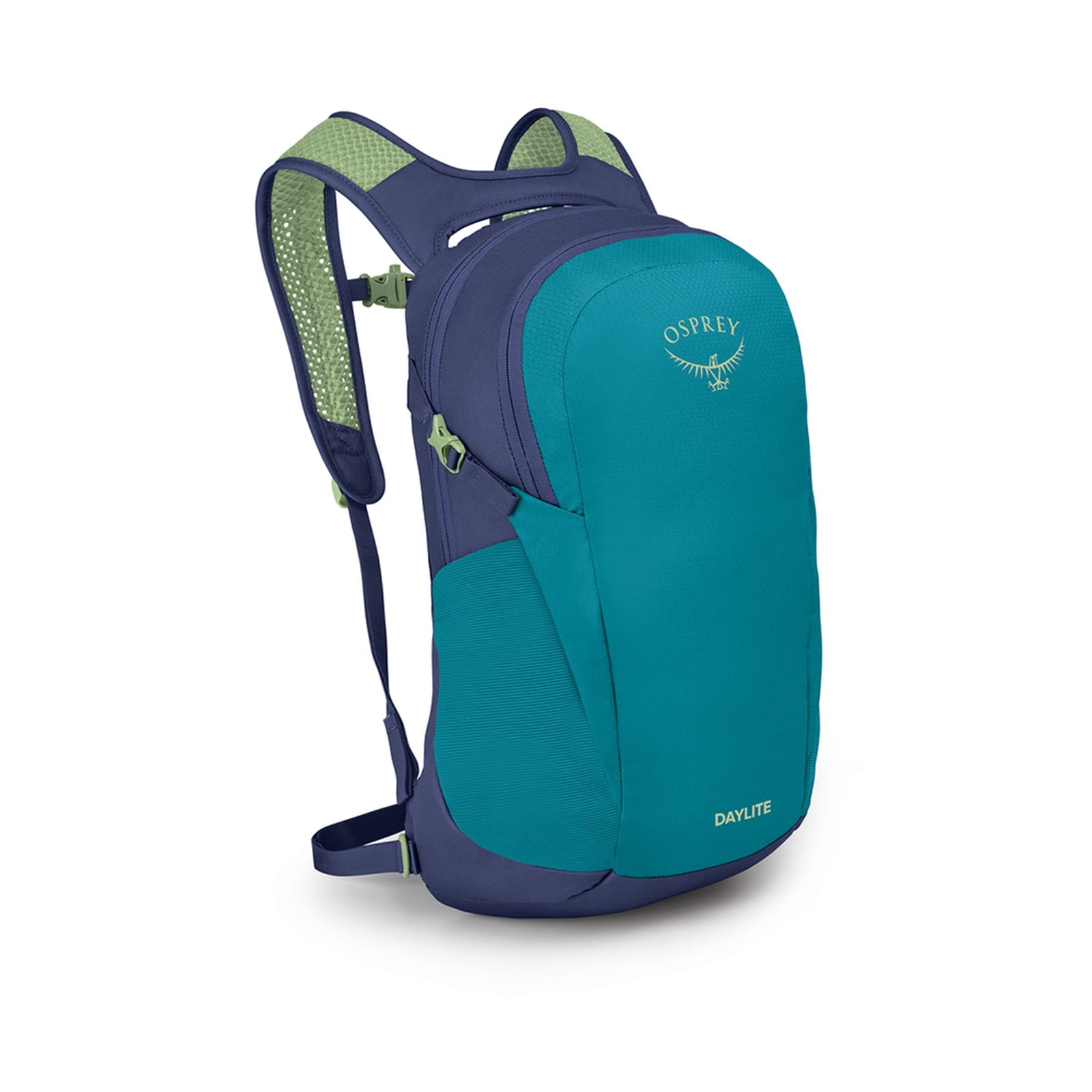 Osprey Daylite Backpack 13L in Blue Spikemoss/Alkaline — front view # color_Blue Spikemoss/Alkaline