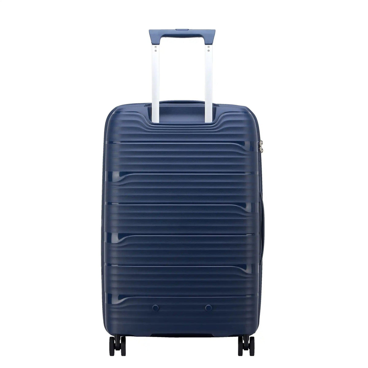 Delsey Dune Medium Expandable Spinner in Navy — back view