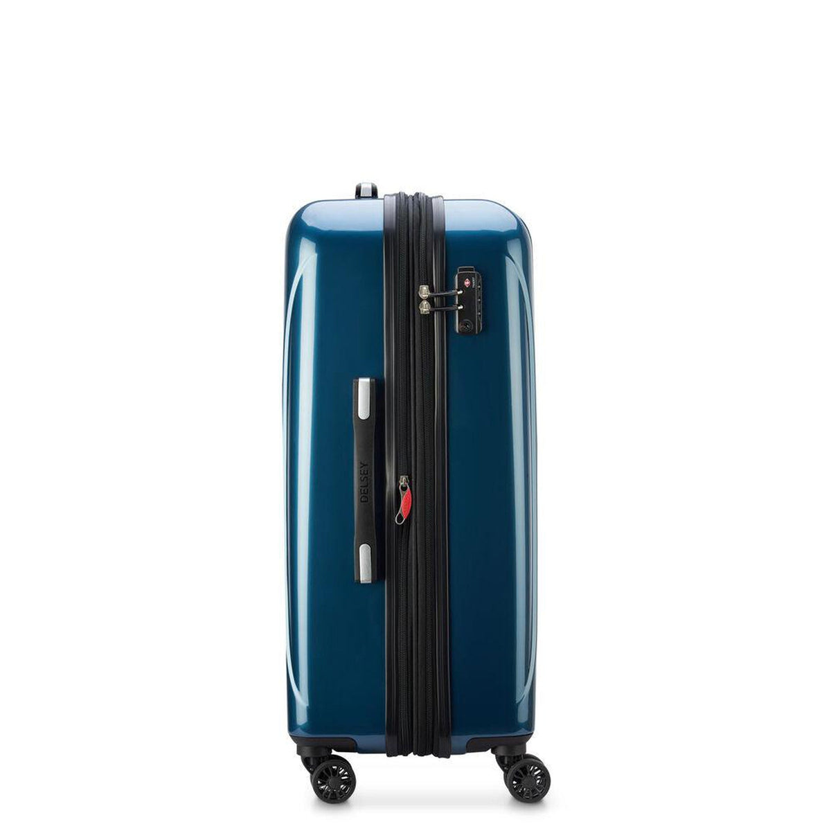 Delsey Helium Aero 25" Exp. Spinner in Blue — side view
