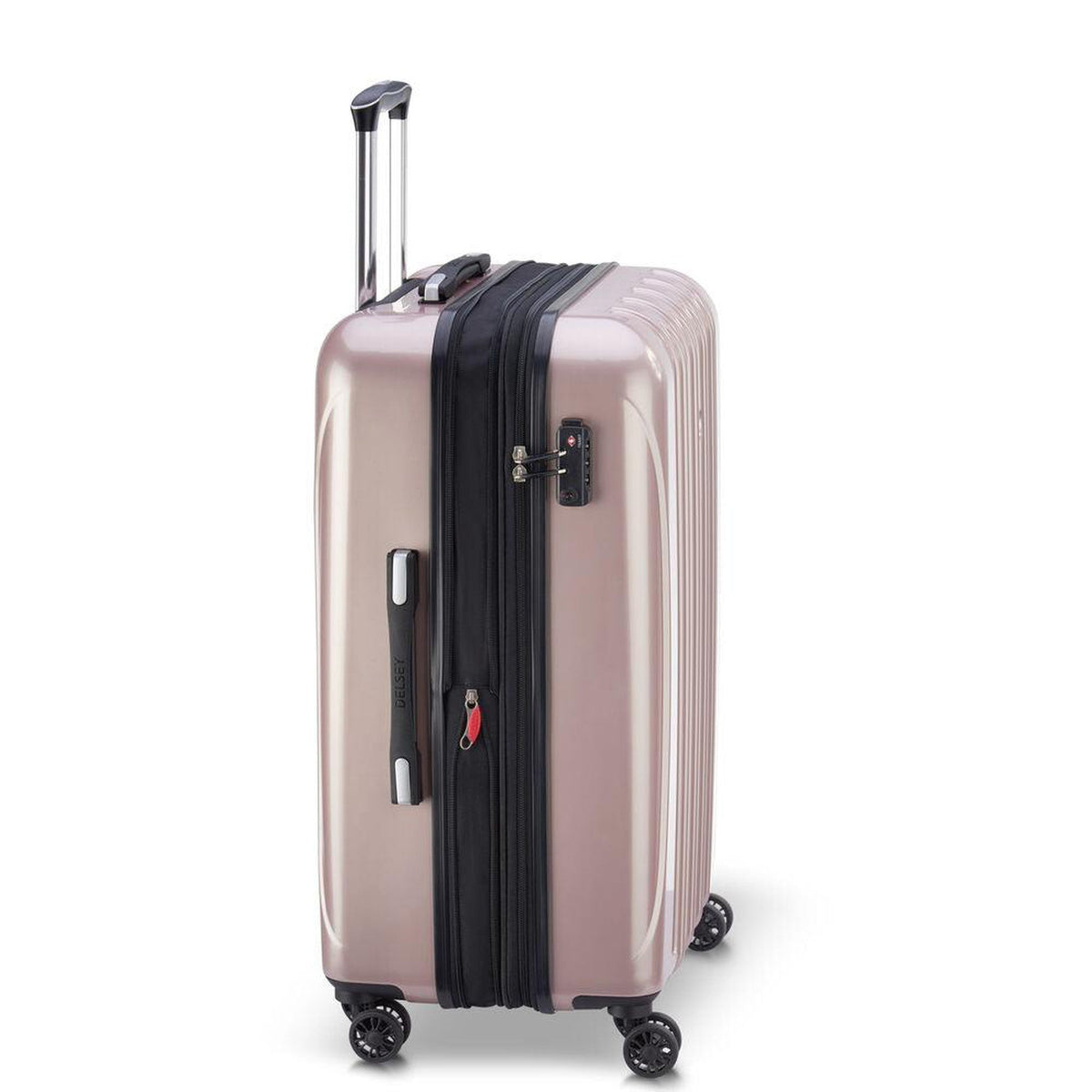 Delsey Helium Aero 25" Exp. Spinner in Pink — side view