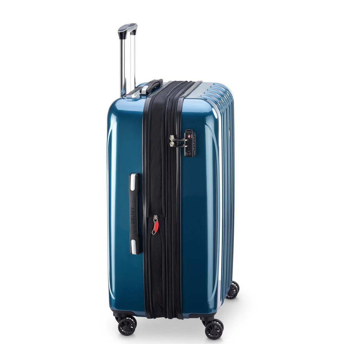 Delsey Helium Aero 25" Exp. Spinner in Blue — side view 2
